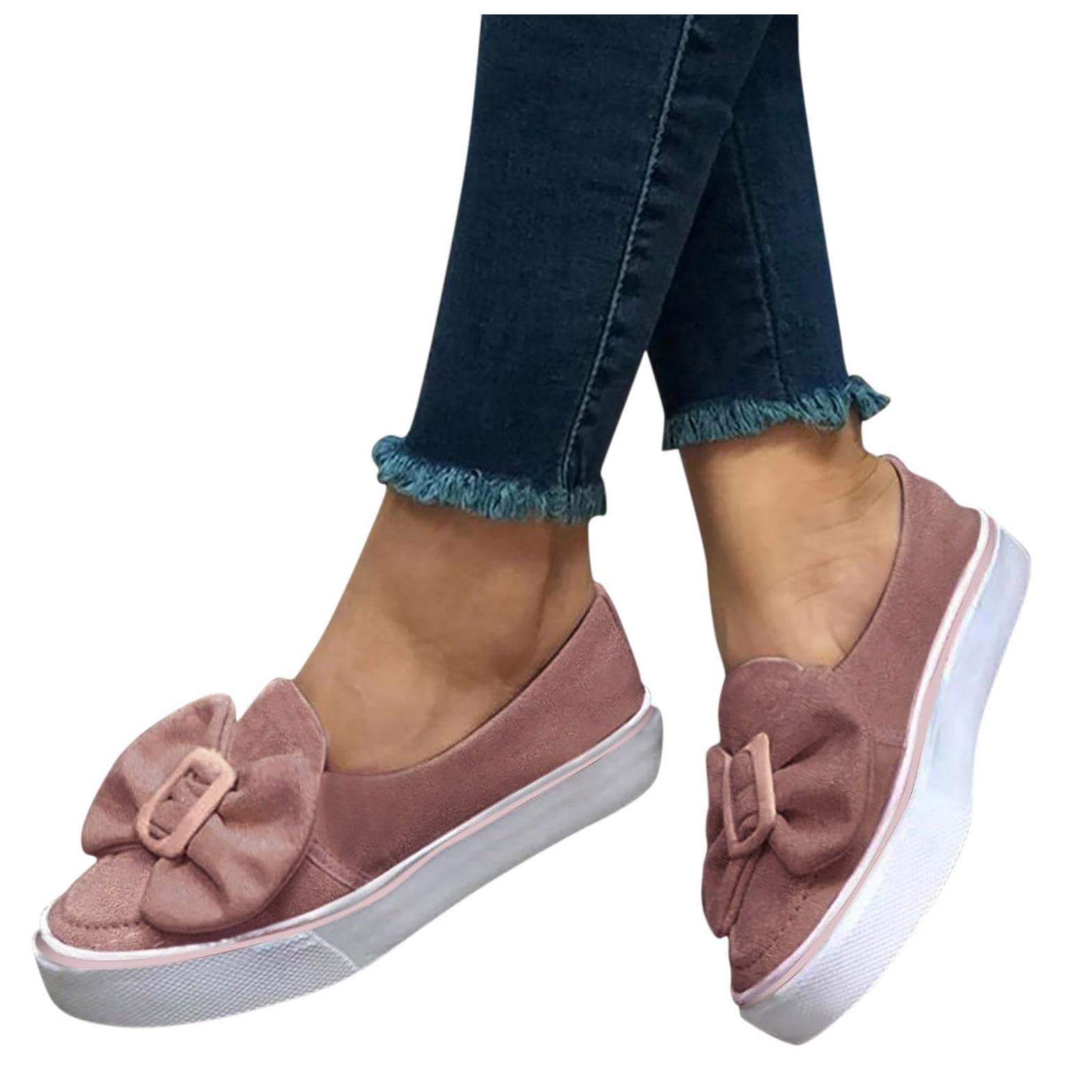 Women's Cute Slip-On Sneakers - Breathable Mesh Casual Canvas Shoes for Summer Walking & Outdoor Activities | Perfect for Daily Wear, Travel & Light Exercise