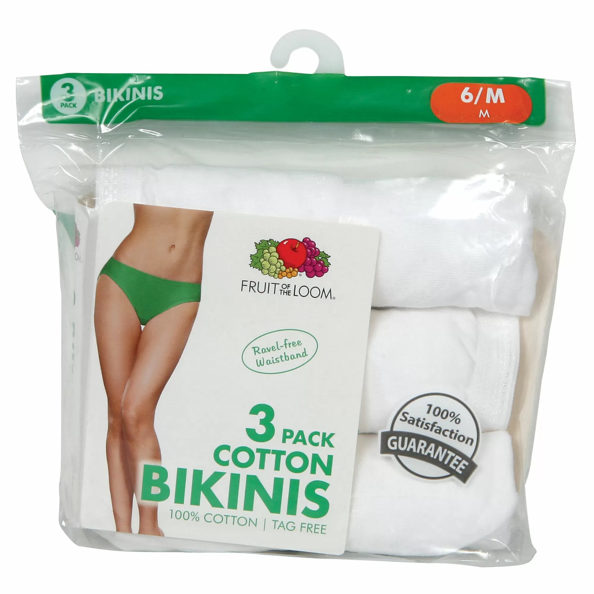 Fruit of the Loom Women's Cotton Bikini Underwear - Soft Breathable Panties for Everyday Comfort & Lounge Wear