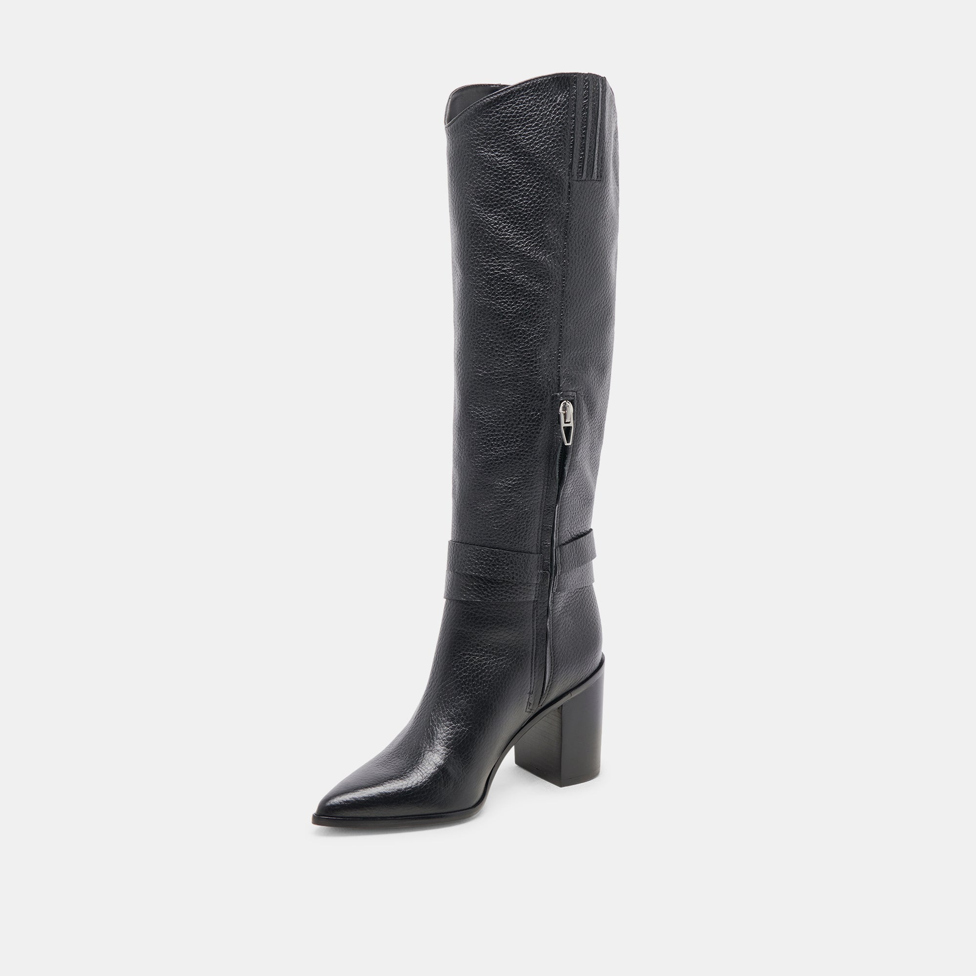 TYRONE Black Leather Boots for Men - Stylish & Durable Footwear for Work, Outdoor & Casual Wear