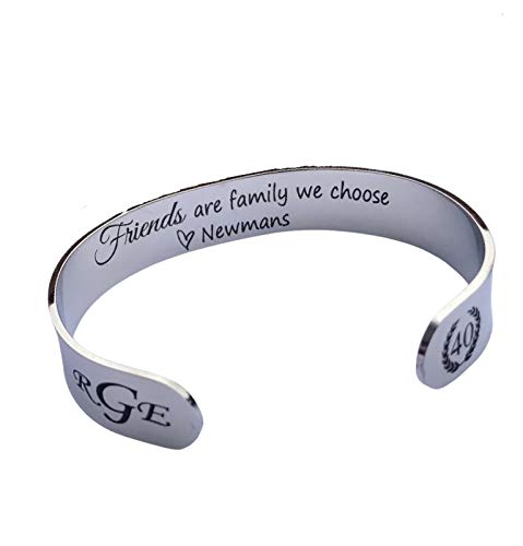 Best Friendship Bracelet for Women - Meaningful Birthday Gift for Her, 40th & 50th Birthday, Cuff Bracelet for Best Friend - Perfect for Anniversaries, Graduation, and Special Occasions