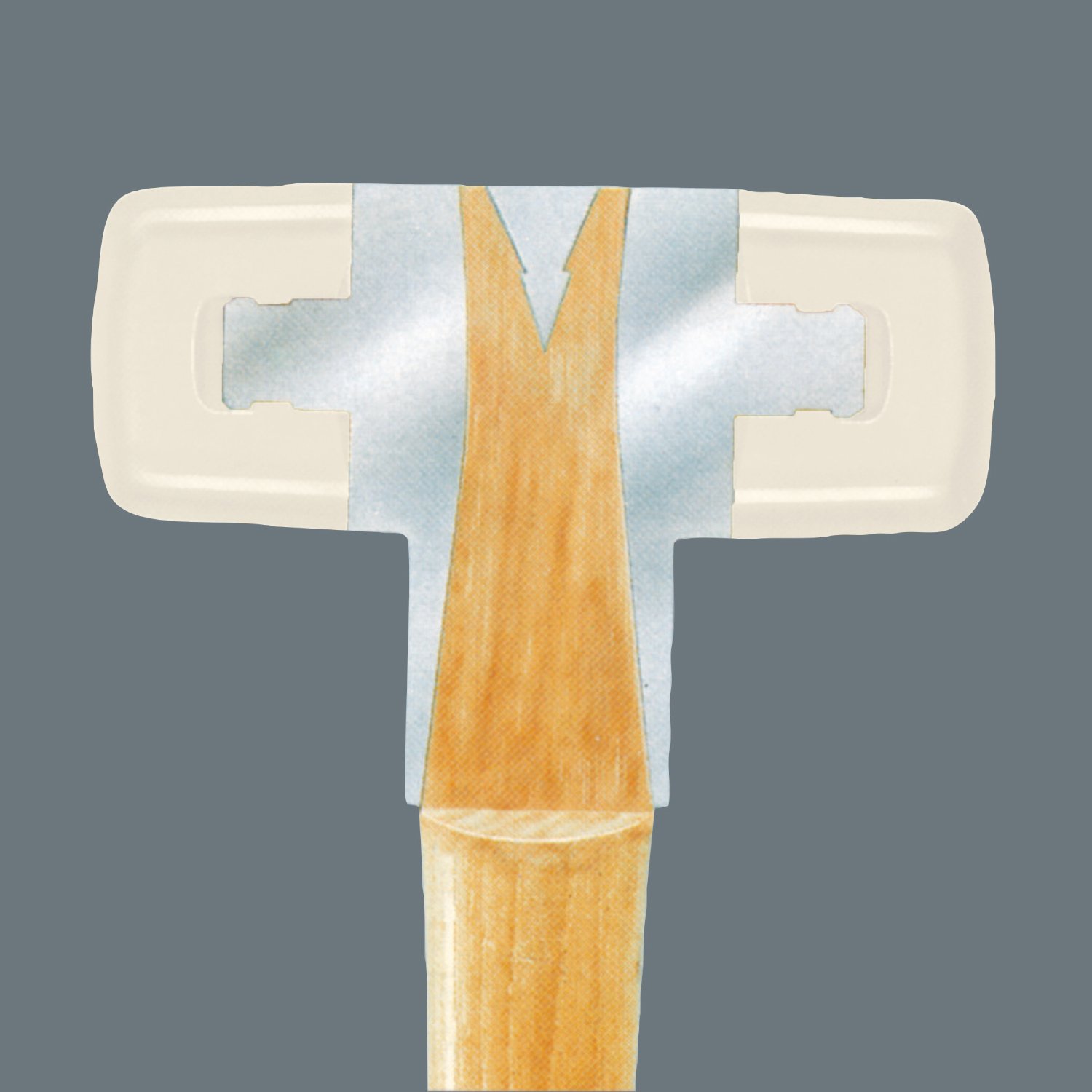 6/50 Soft-Faced Hammer - 101 Grams - Non-Marring, Dual-Purpose Hammer for Automotive, Woodworking & Home Repairs - Perfect for Delicate Surfaces and Precision Work