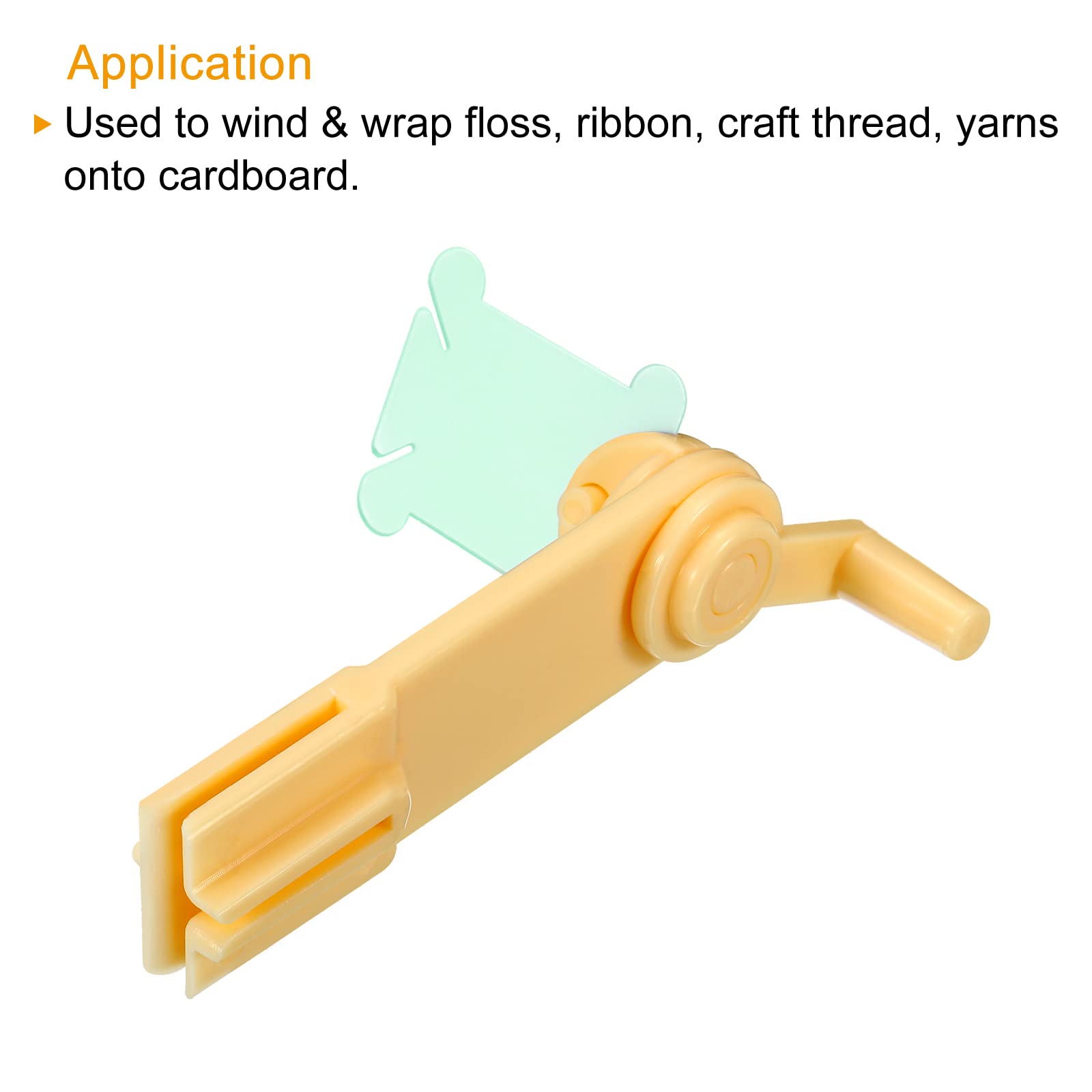 PATIKIL 150 Pack Plastic Floss Bobbin Sewing Thread Organizer - Cross Stitch Embroidery Storage Set with 1 Winder - Green | Perfect for Crafting, Quilting & DIY Sewing Projects
