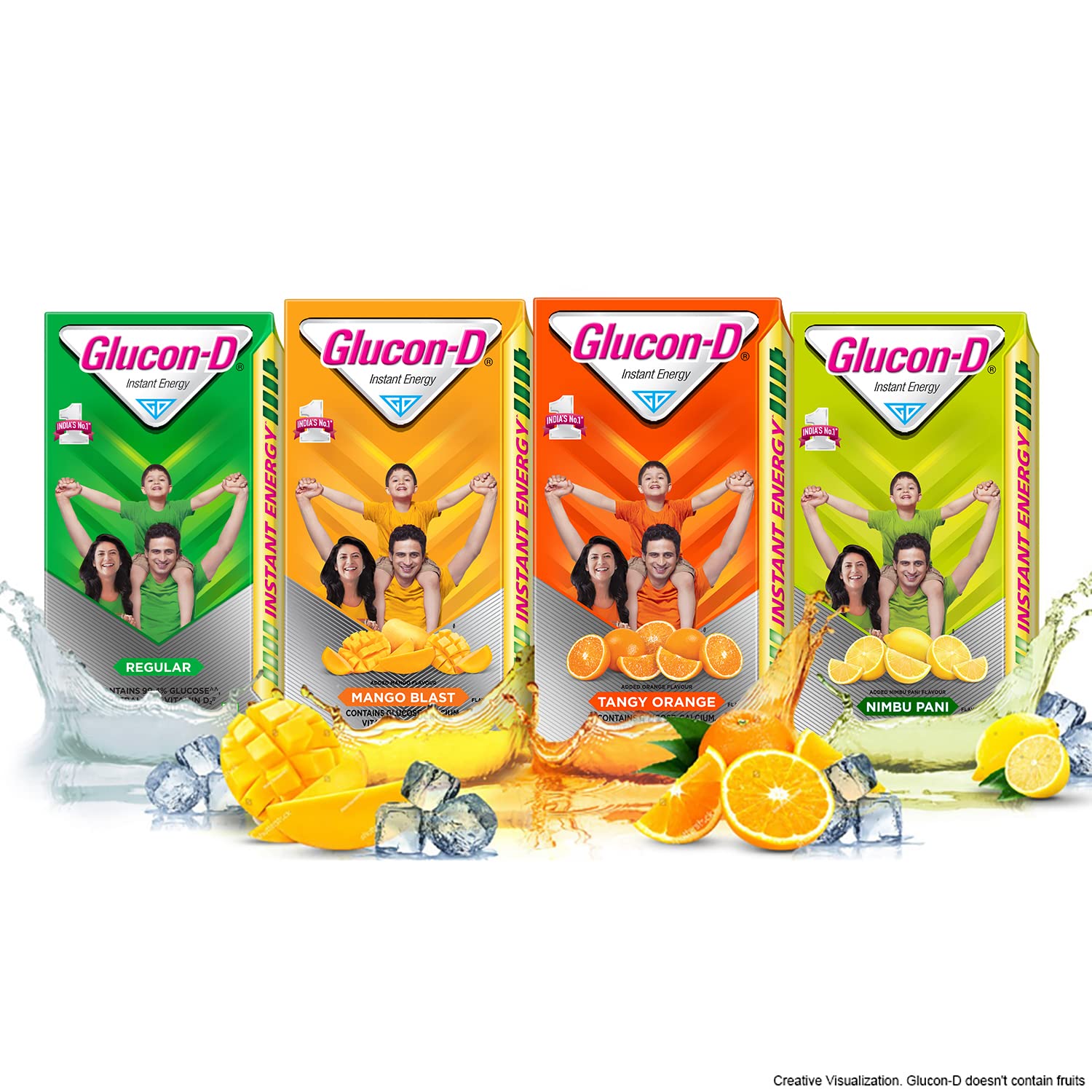 Glucon-D Tangy Orange Glucose Powder (1kg Refill) - Tasty Orange Flavored Instant Energy Drink with Vitamin C & Calcium | Boosts Immunity & Bone Health | Perfect for Sports, Workouts & Daily Energy Boost