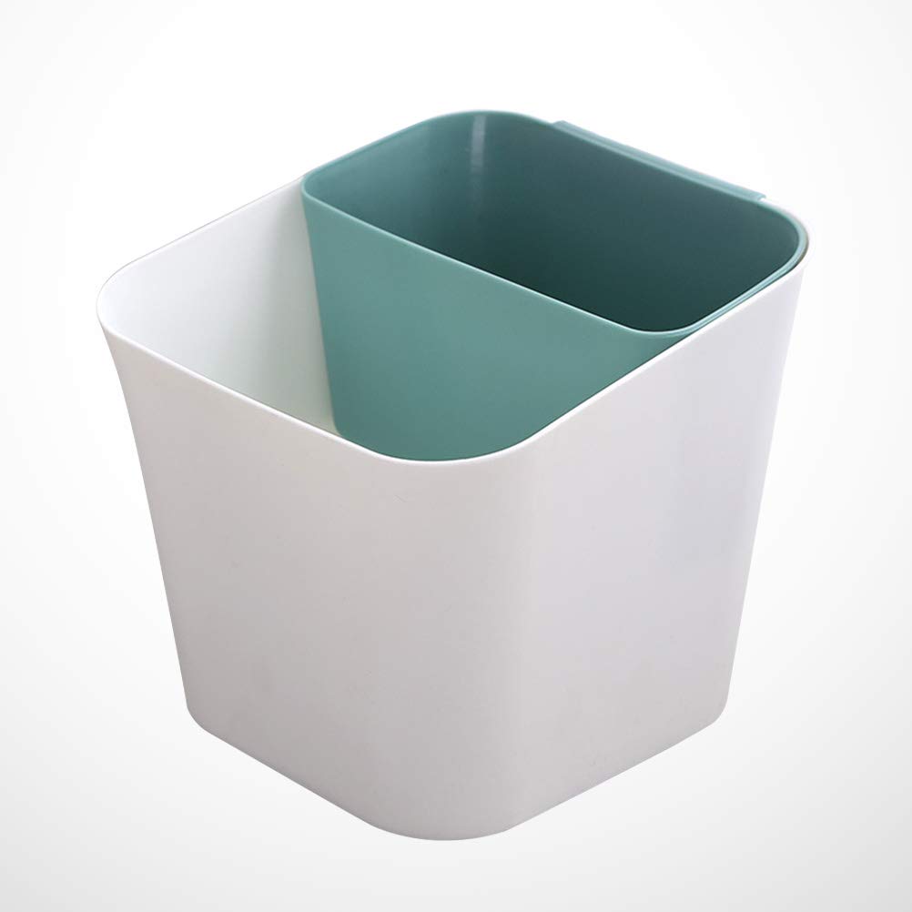 Eco-Friendly Green Waste Bin - Stylish Trash Can for Home, Office & Kitchen | Durable Garbage Pail with Lid, Perfect for Recycling, Bathroom & Household Waste Disposal