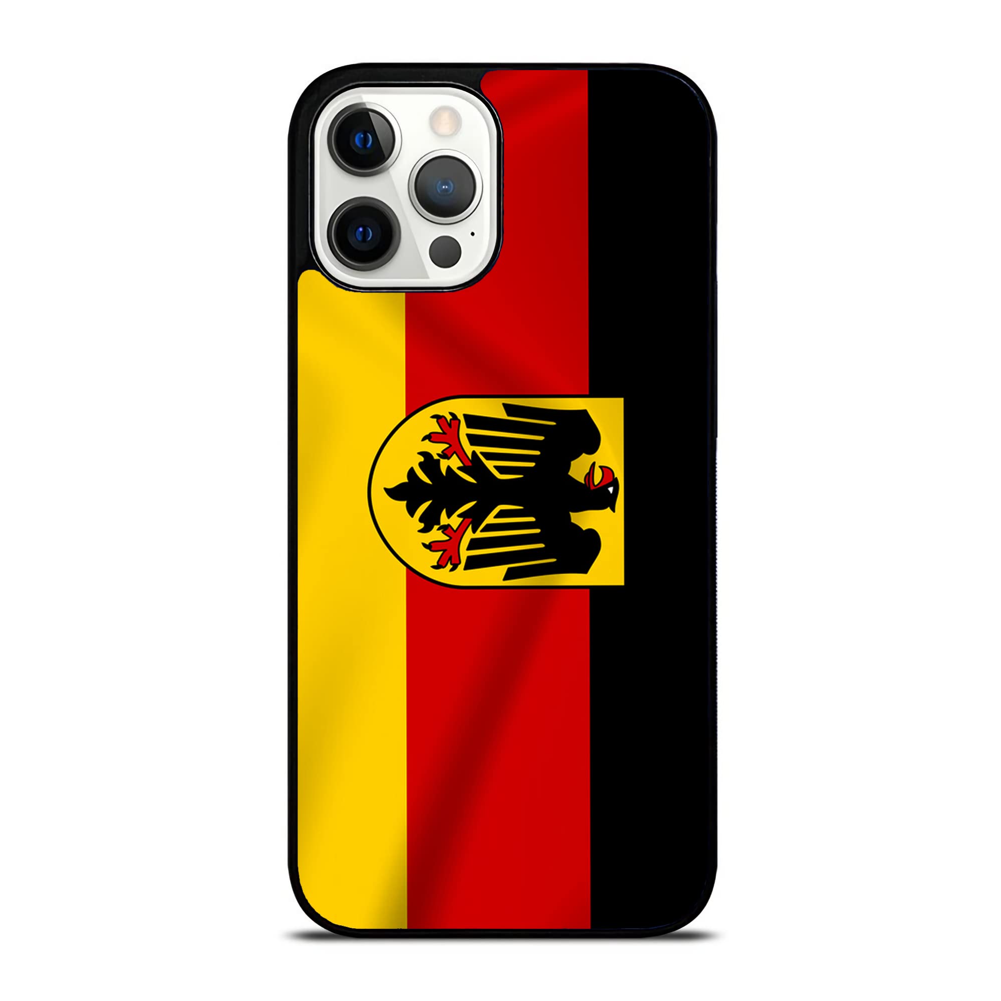 Germany Flag German Gift Phone Case for iPhone 13/12/11/X/XS/XR/8/7/6/6s/Plus/Mini/Pro/Max - Patriotic German Design - Perfect for Oktoberfest, Soccer Games & National Pride