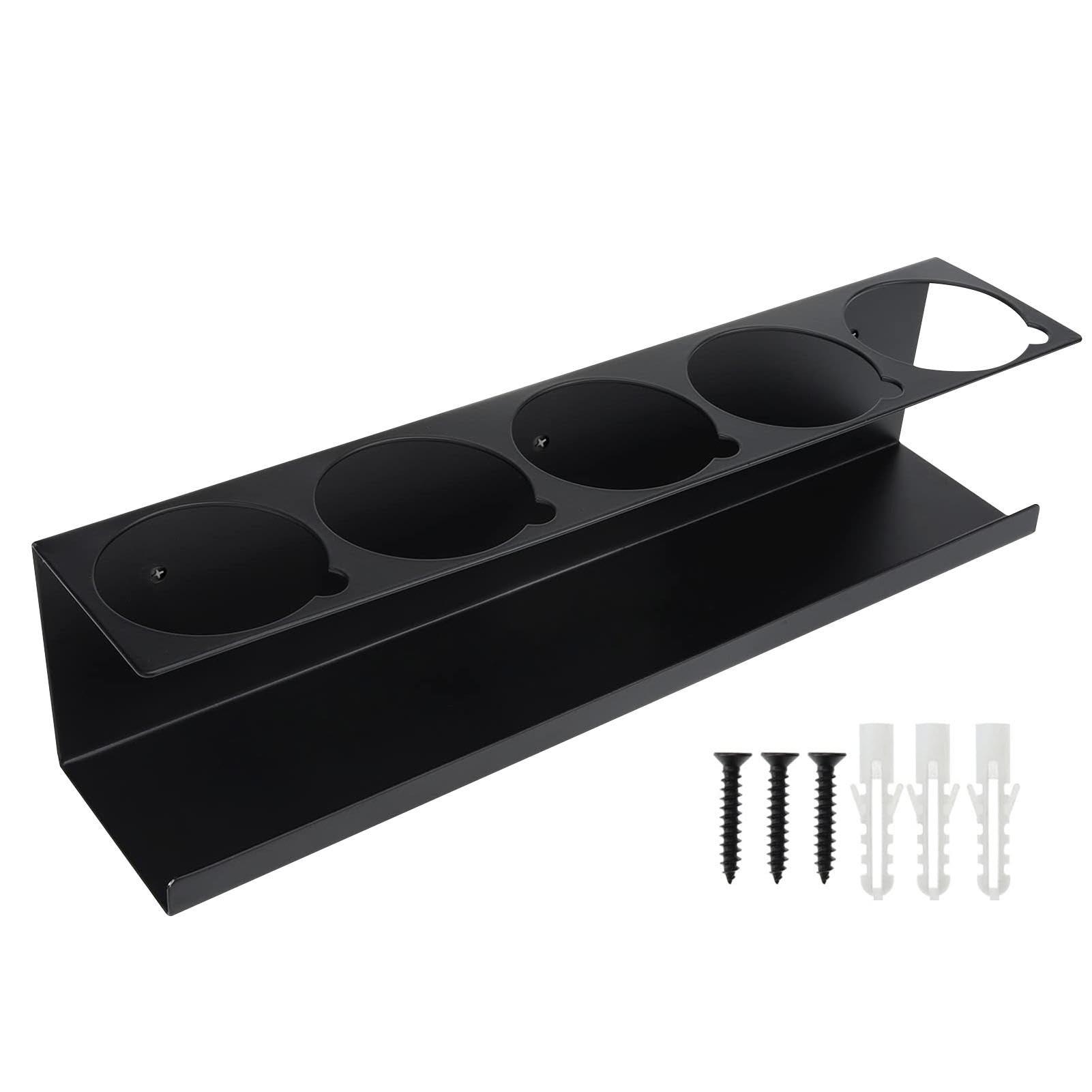 Steel Aerosol Spray Can Rack Organizer - 5 Can Storage Shelf for Lube, Spray Bottles & More | Space-Saving Garage, Workshop & Kitchen Organizer | Durable Metal Holder for Easy Access & Clutter-Free Storage