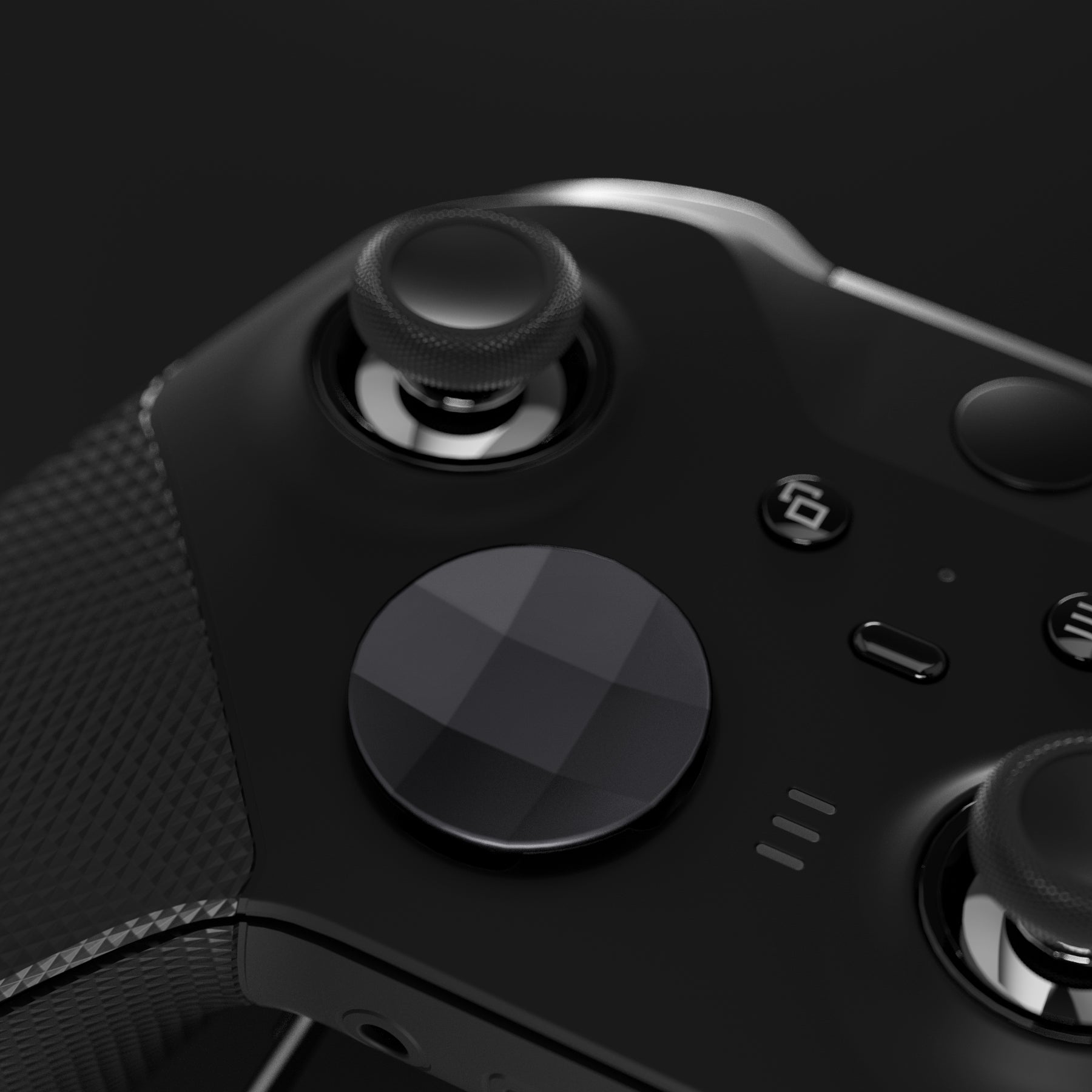 eXtremeRate 6-in-1 Magnetic Stainless Steel Back Paddles & D-Pad Kit for Xbox One Elite/Series 2/Core Controller - Black | Premium Metal Replacement Parts for Enhanced Gaming Performance