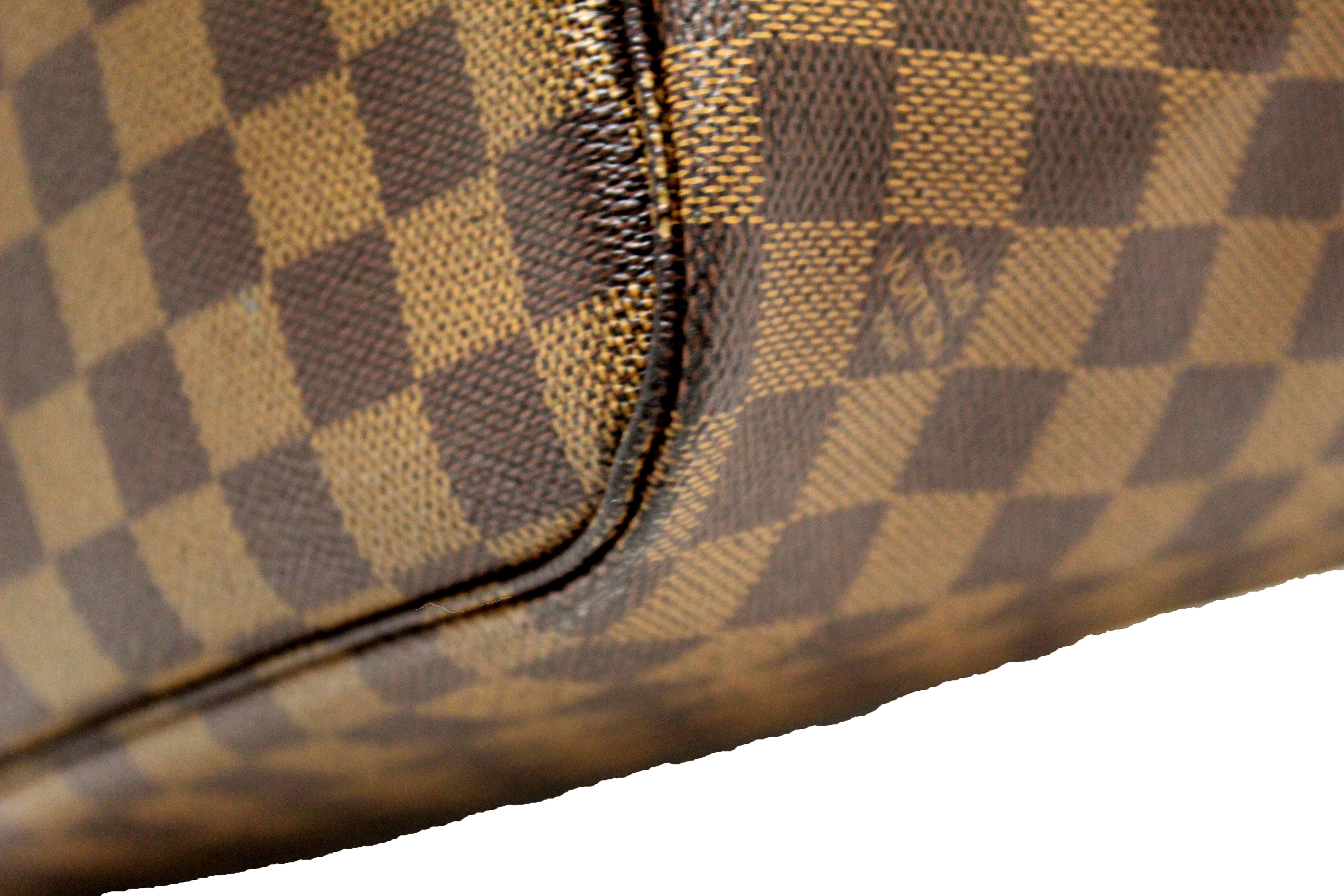 Authentic Louis Vuitton Damier Ebene Neverfull MM Tote Bag - Luxury Designer Shoulder Handbag for Women, Perfect for Work, Travel & Everyday Use