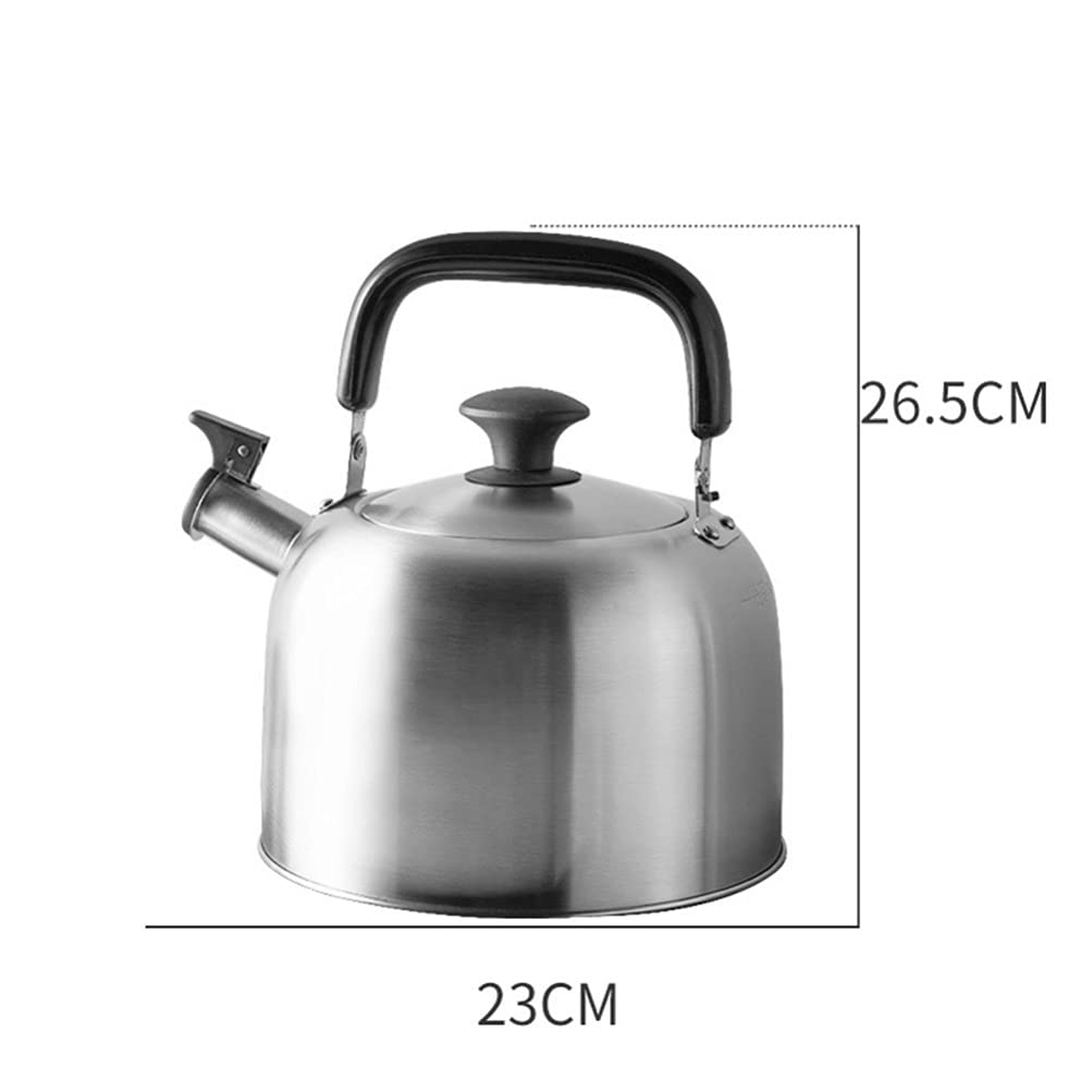 1pc Stainless Steel Whistling Tea Kettle - Portable & Durable for Home, Camping, Office - Perfect for Boiling Water, Making Tea, Coffee & Hot Beverages