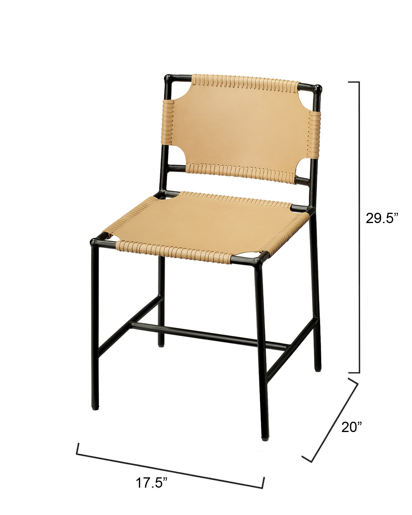 Modern Asher Dining Chair - Sturdy Wooden Frame & Comfortable Upholstered Seat - Perfect for Kitchen, Dining Room & Home Office