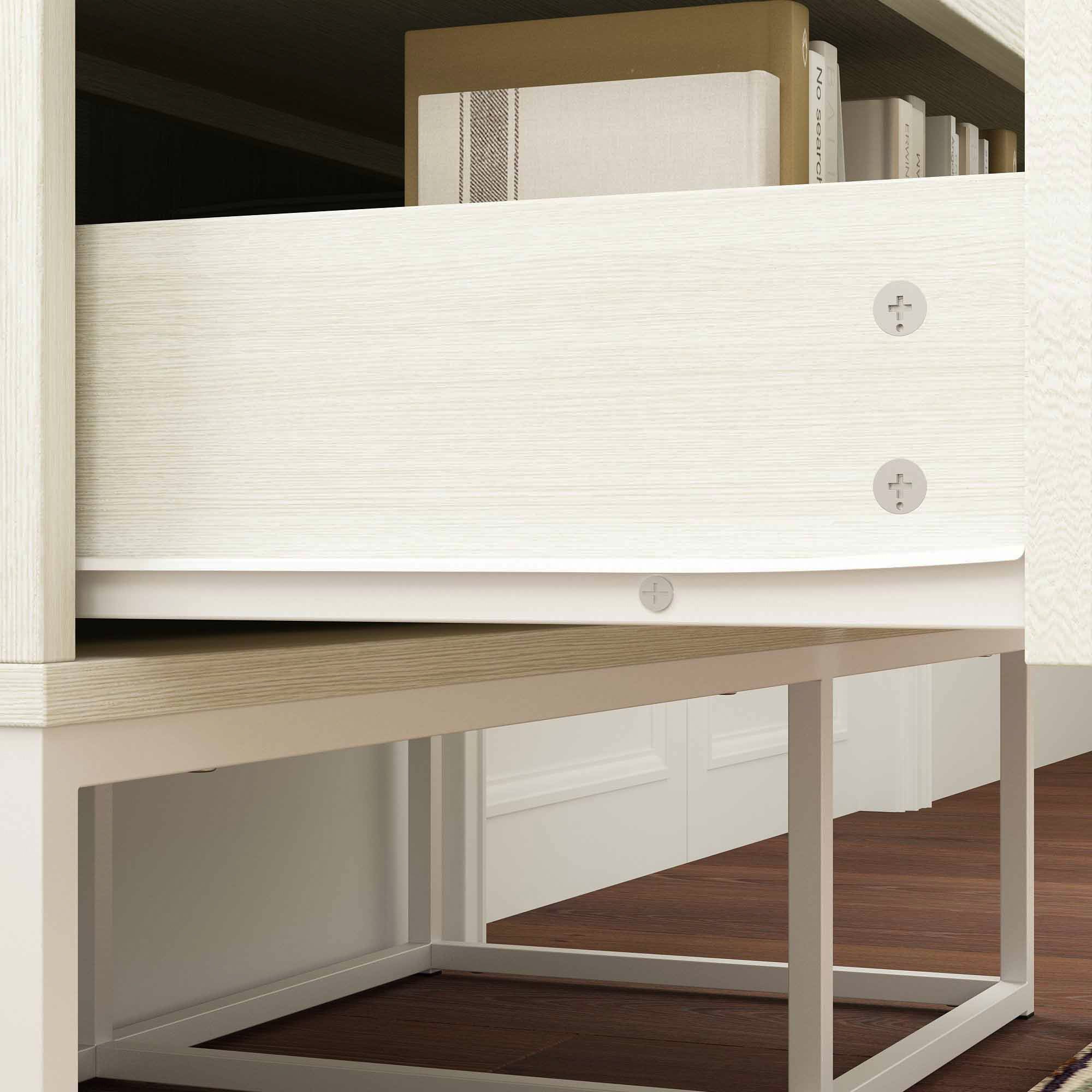 Modern Nightstand with Storage Drawer - Bedside Table for Bedroom, Living Room & Office - Compact Organizer for Books, Lamps & Essentials