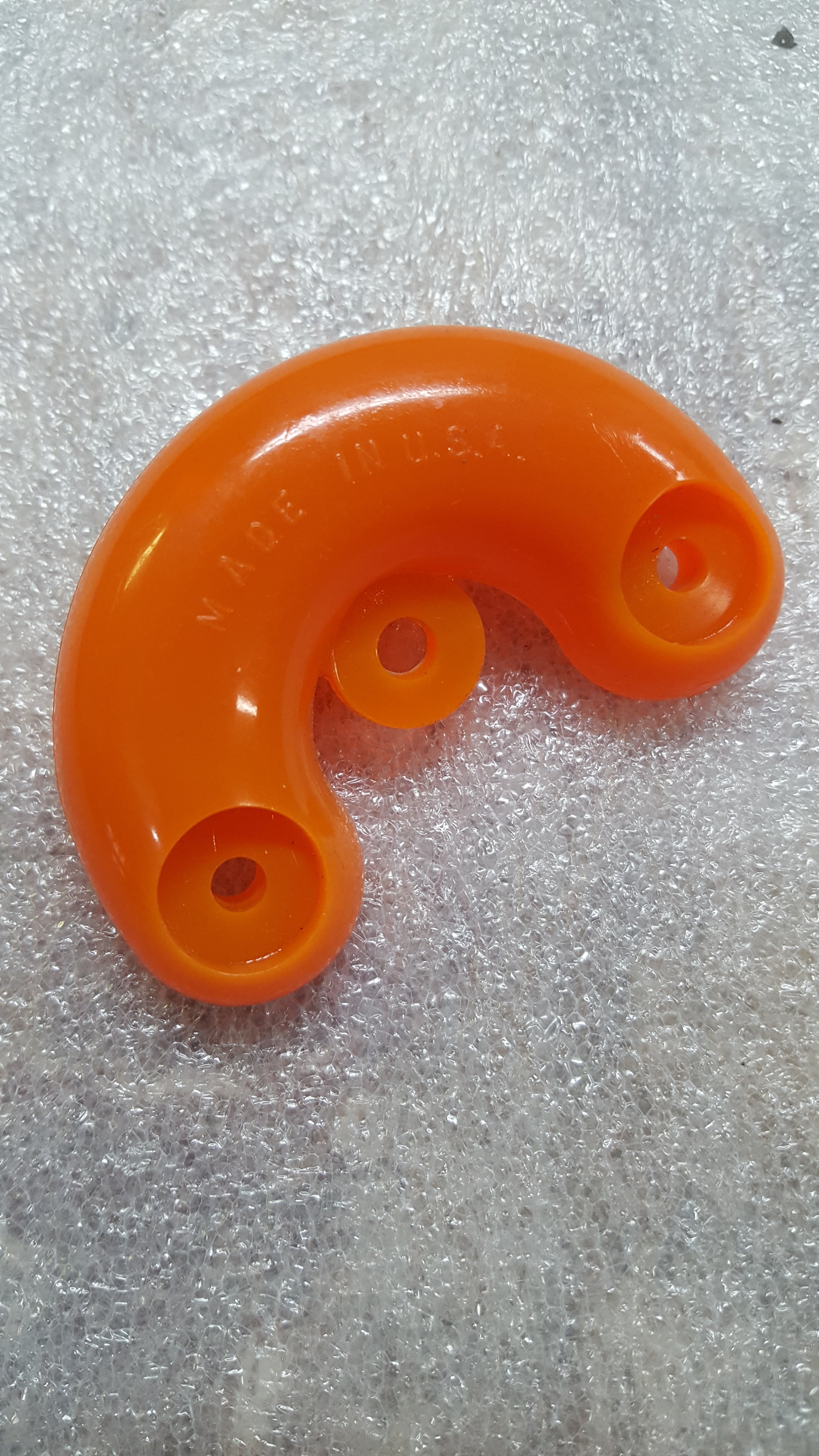 NOS 1970s Vintage Urethane Nose Guard - Made in USA - Orange - Perfect for Classic Car Restoration & Automotive Enthusiasts