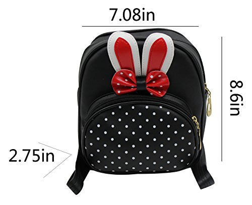Aibearty Cute Mini Backpack for Women & Girls - Small Shoulder Bag with Bowknot Ears - Perfect for School, Travel, and Everyday Use