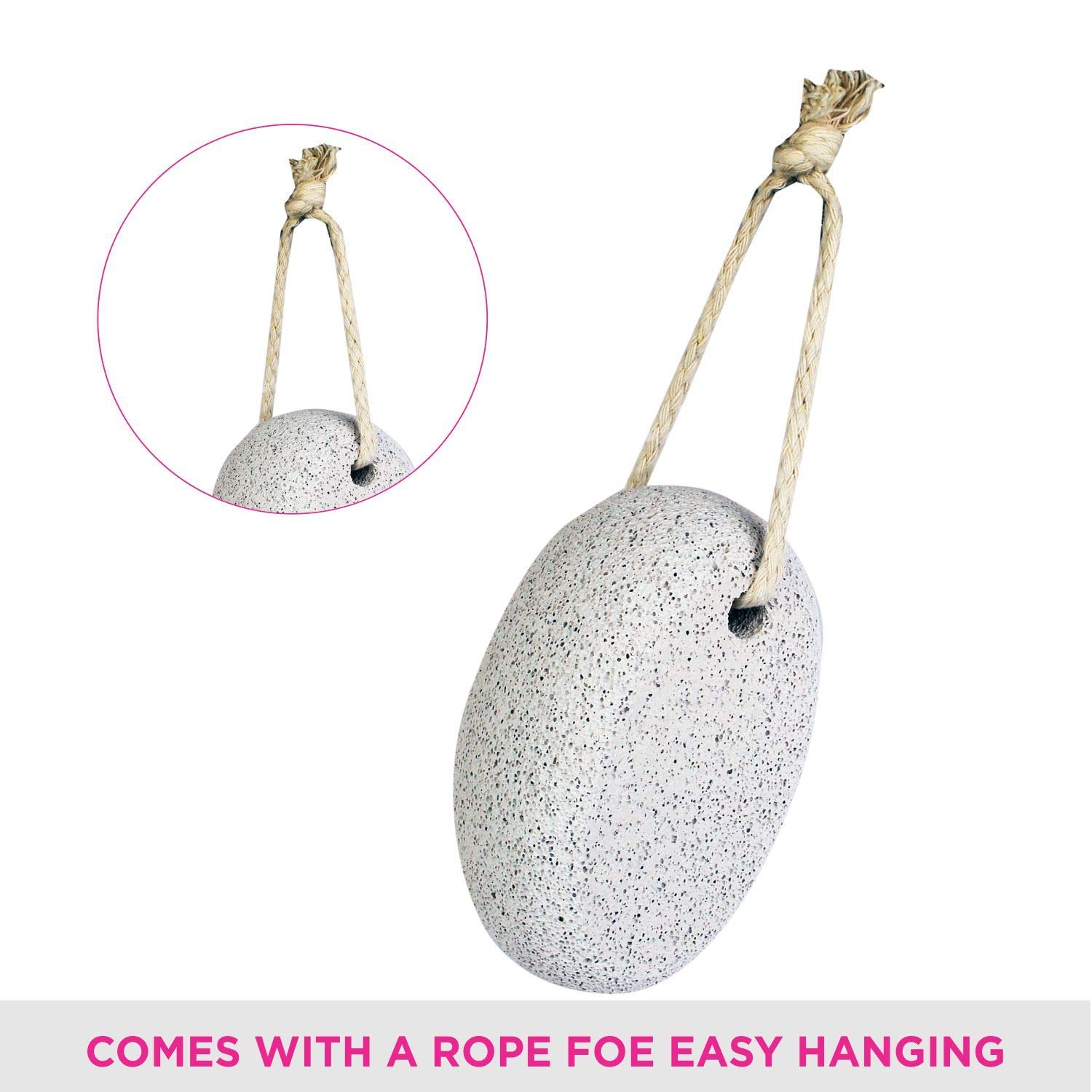 Natural Pumice Stone for Feet & Hands – Lava Rock Pedicure Tool for Callus & Dead Skin Removal – Exfoliating Foot File for Heels, Elbows & Rough Skin – Perfect for Home Spa & Pedicure Care (Pack of 1)