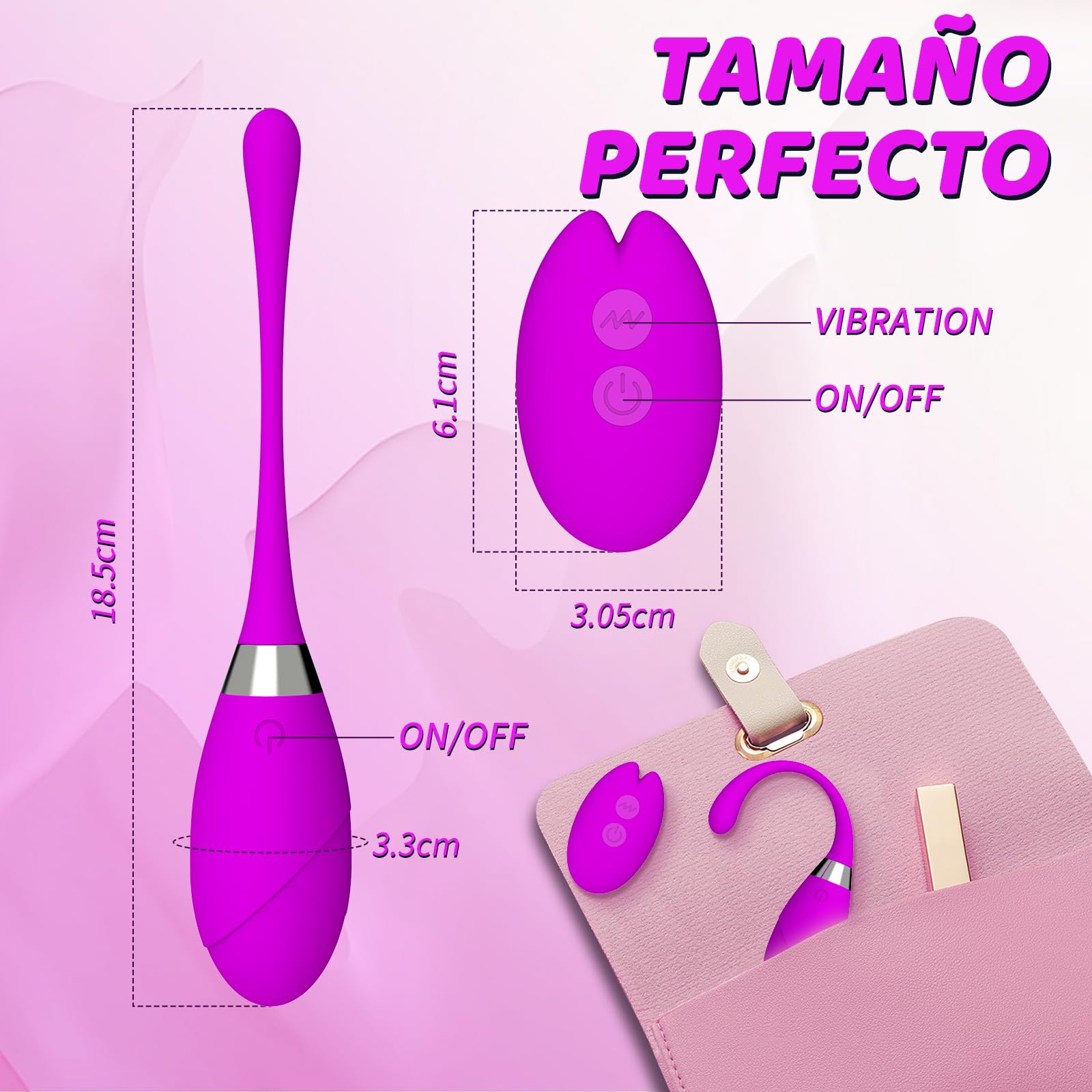 Remote Control Vibrating Egg for Women - Rechargeable Clitoral & G-Spot Stimulator with 10 Vibration Modes, Waterproof Adult Sex Toy for Couples & Solo Play - Perfect for Bedroom Fun & Romantic Nights