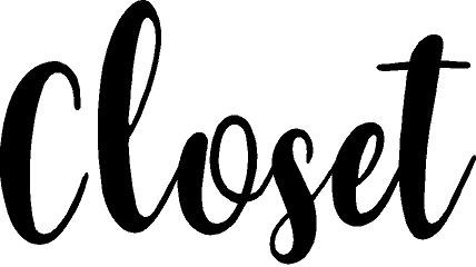 CreativeSignsnDesigns White Vinyl Door Decal for Pantry, Restroom, Closet, Laundry & Office - Waterproof & Durable Home Organization Labels - Perfect for Bathroom, Kitchen & Closet Doors