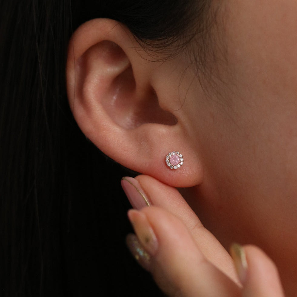Sparkling Gemstone Stud Earrings for Women - Dainty & Elegant Jewelry for Everyday Wear, Parties & Special Occasions
