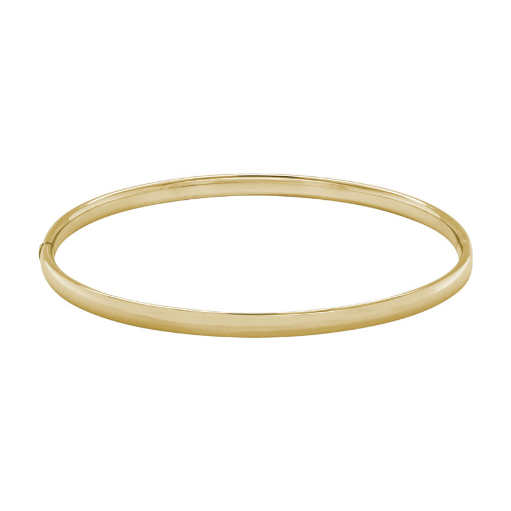 14K Gold Hinged Bangle Bracelet for Women - Elegant Adjustable Solid Gold Cuff Bracelet - Perfect for Weddings, Parties & Everyday Wear