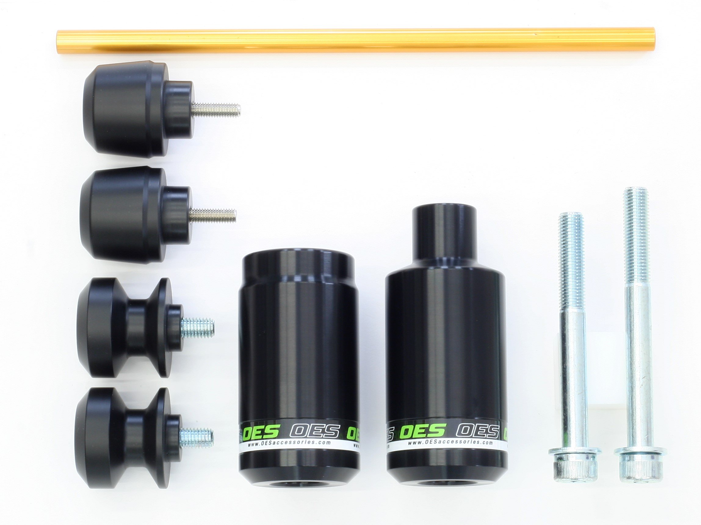 Kawasaki Ninja ZX10R Frame Sliders 2011-2015 - Green No Cut for Motorcycle Protection