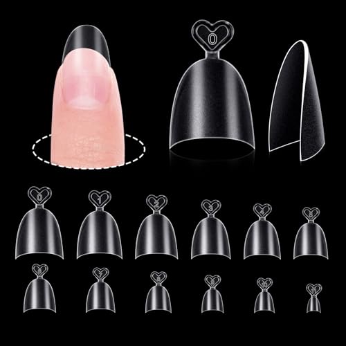 240PCS Short Oval Nail Tips