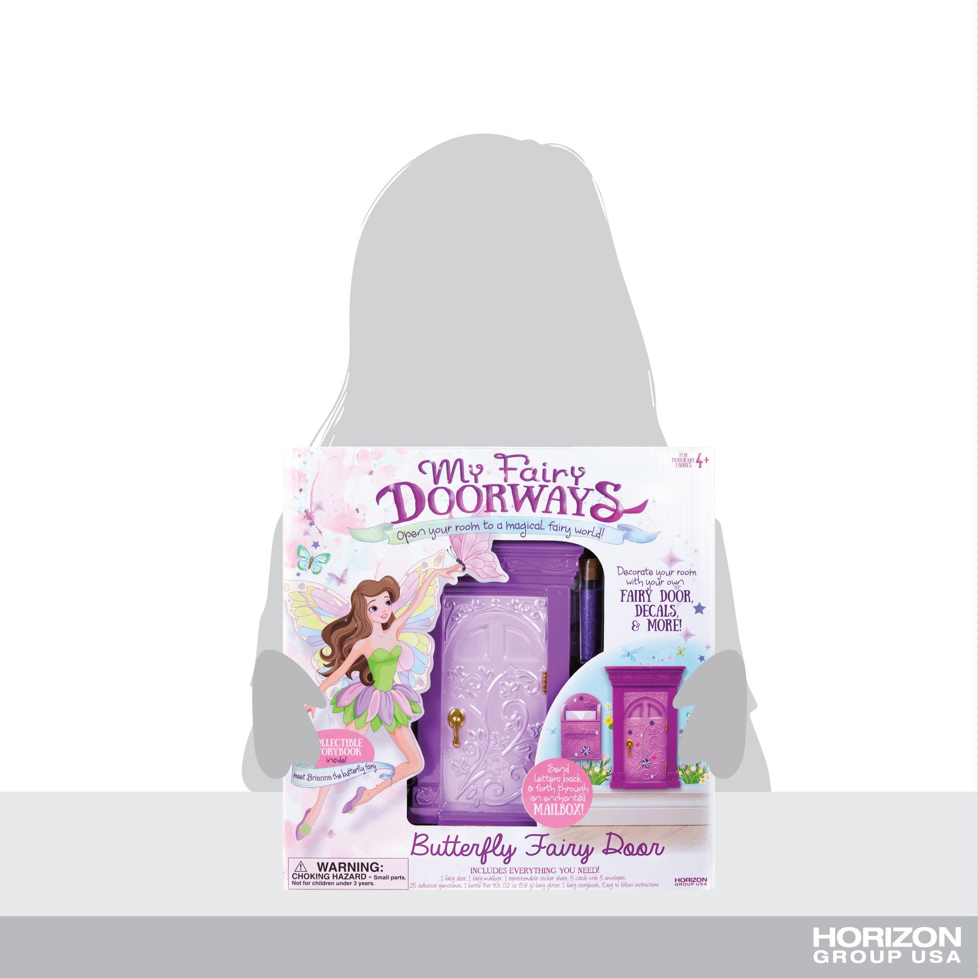 My Fairy Doorways - Butterfly Fairy Garden Accessory by Horizon Group USA | Magical Miniature Door for Fairy Gardens & DIY Terrariums