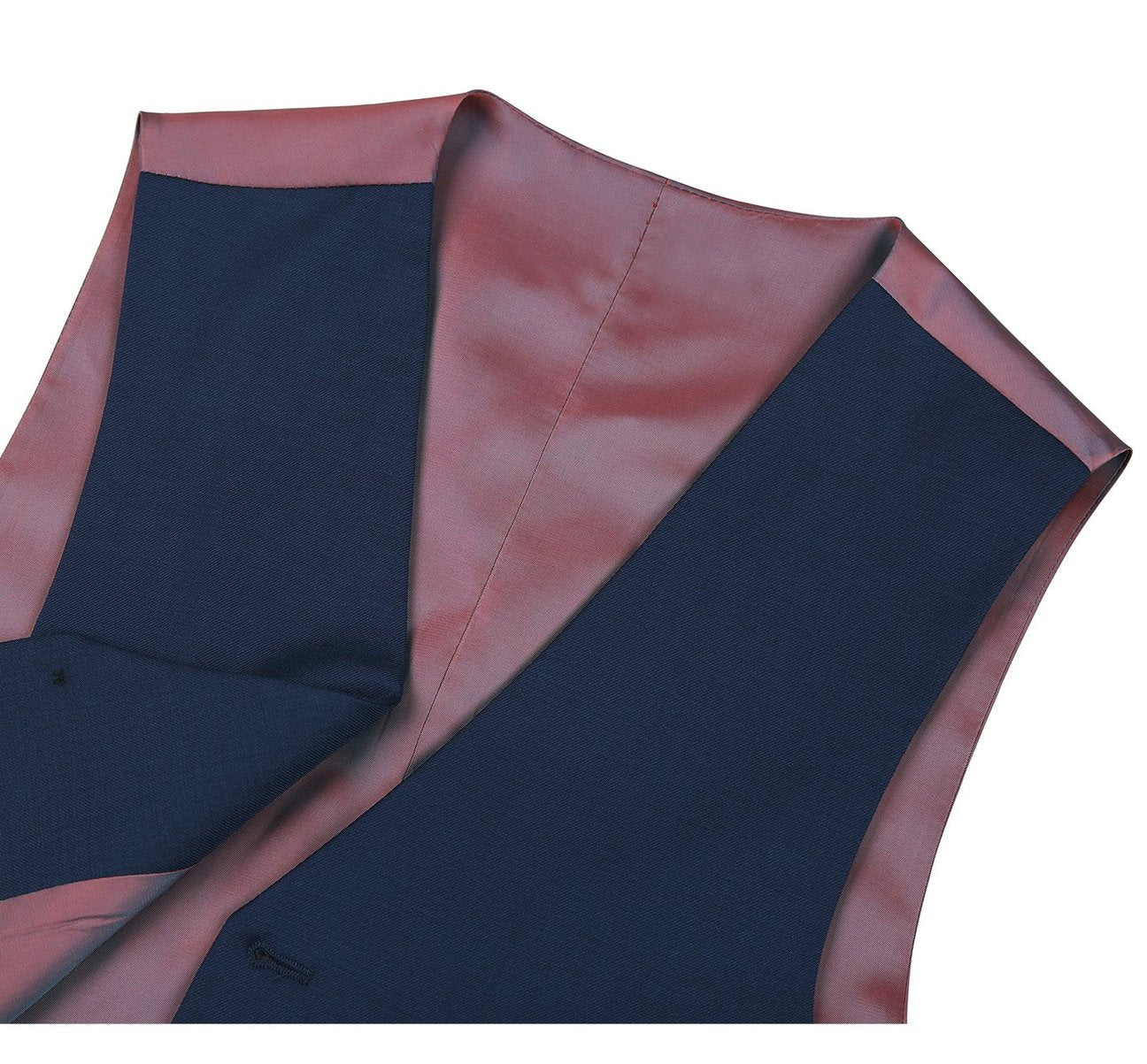 Alessandro Vitello by Renoir Blue Wool Suit Vest - Regular Fit Waistcoat for Men | Formal Business Attire & Wedding Outfits | Premium Dress Suit Vest 508-19