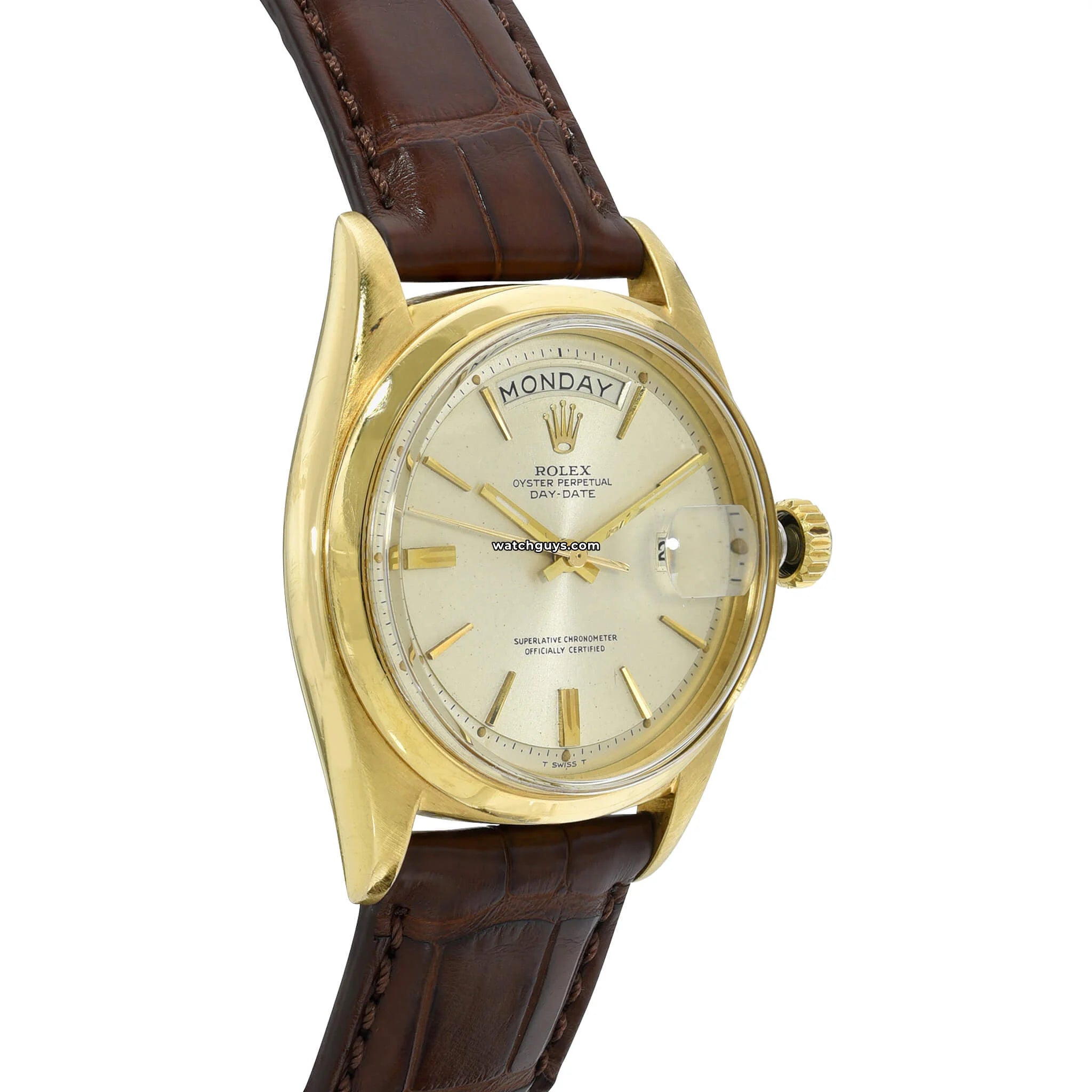 Authentic Rolex Day-Date 1802 18K Yellow Gold Men's Watch - Luxury Timepiece for Business & Formal Occasions
