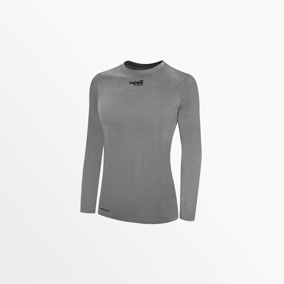 Women's Basic Crew Neck Long Sleeve Polyester T-Shirt - Soft Comfort Fit Casual Top for Everyday Wear, Work & Layering