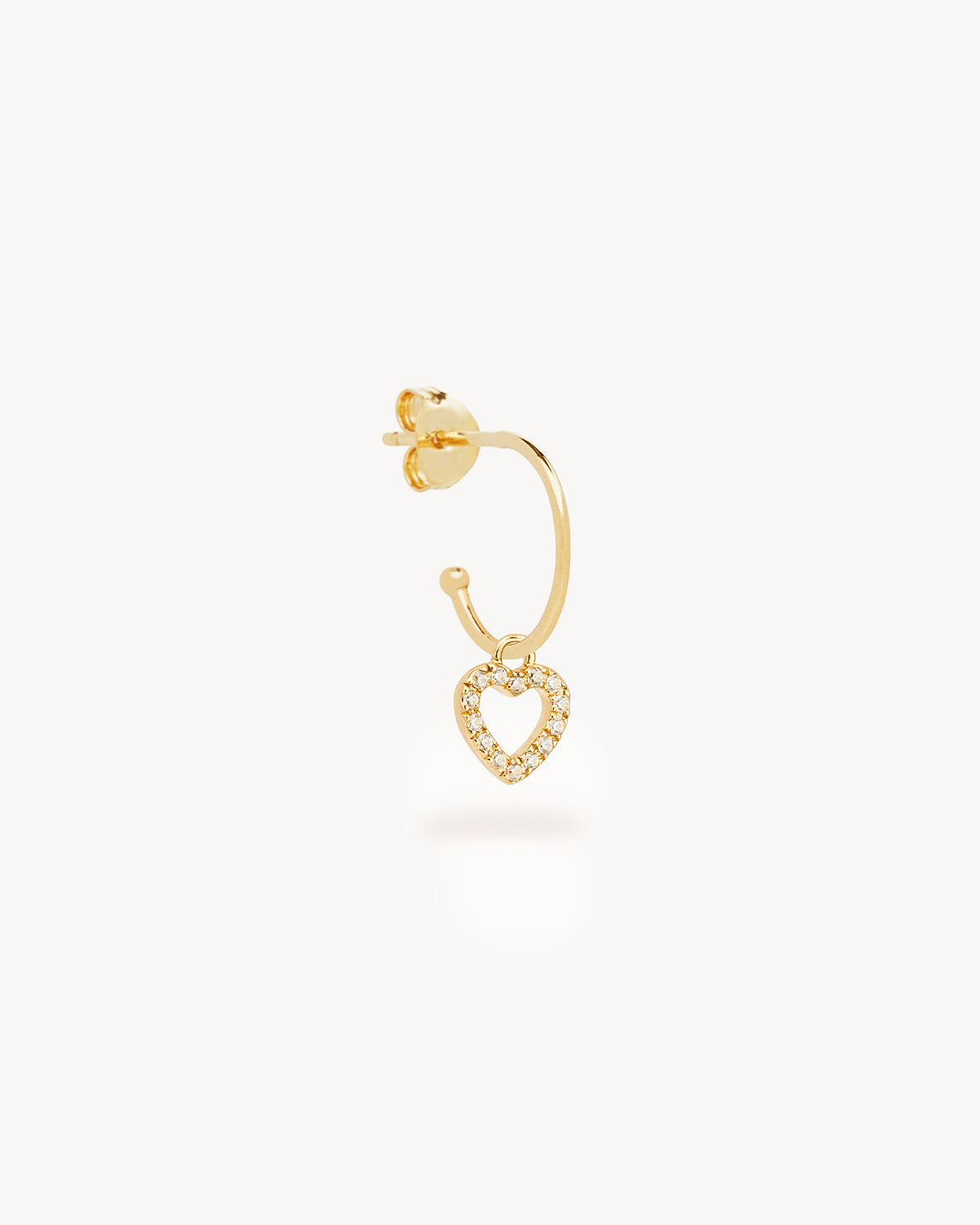14K Solid Gold Eternal Love Diamond Hoop Earrings for Women - Classic Dainty Huggie Hoops for Everyday Wear & Special Occasions