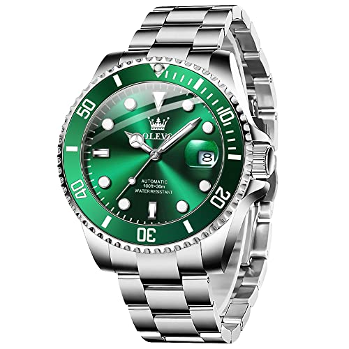 02 Green Dial Silver Band