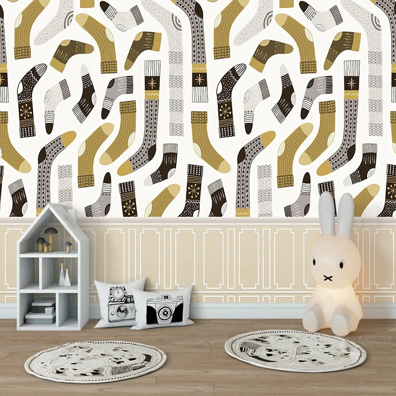 Stylish Sockville Wardrobe Room Wallpaper - Self-Adhesive Peel & Stick Wallpaper for Bedroom, Closet, Nursery Decor - Easy to Install & Removable