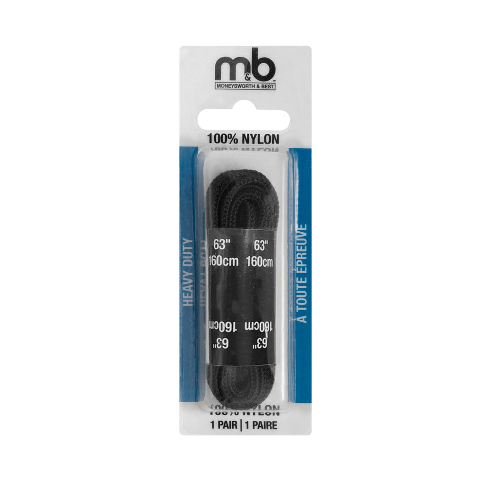 Heavy Duty Nylon Shoelaces for Work Boots & Hiking Shoes - Extra Strong & Durable Replacement Laces for Outdoor, Construction & Military Use