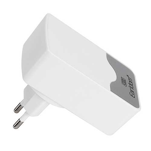 Earldom 5V 4.4A 4-Port USB Wall Charger with Fast Charging & Data Cable - Perfect for Home, Office, Travel Charging Multiple Devices Simultaneously