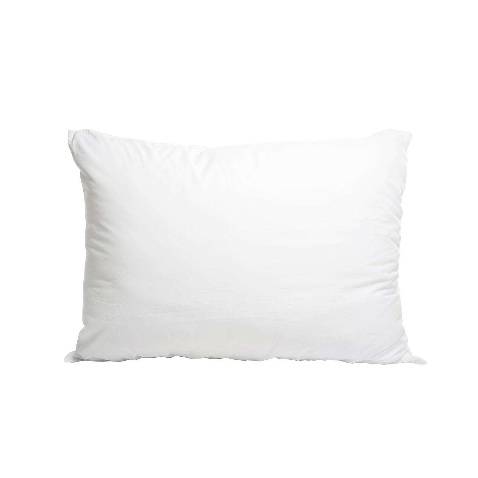 100% Cotton Pillow Cover with 800g Poly Fill - Hypoallergenic, Antibacterial & Cooling Technology - Set of 4 - Perfect for Bedroom, Guest Room & Travel Use