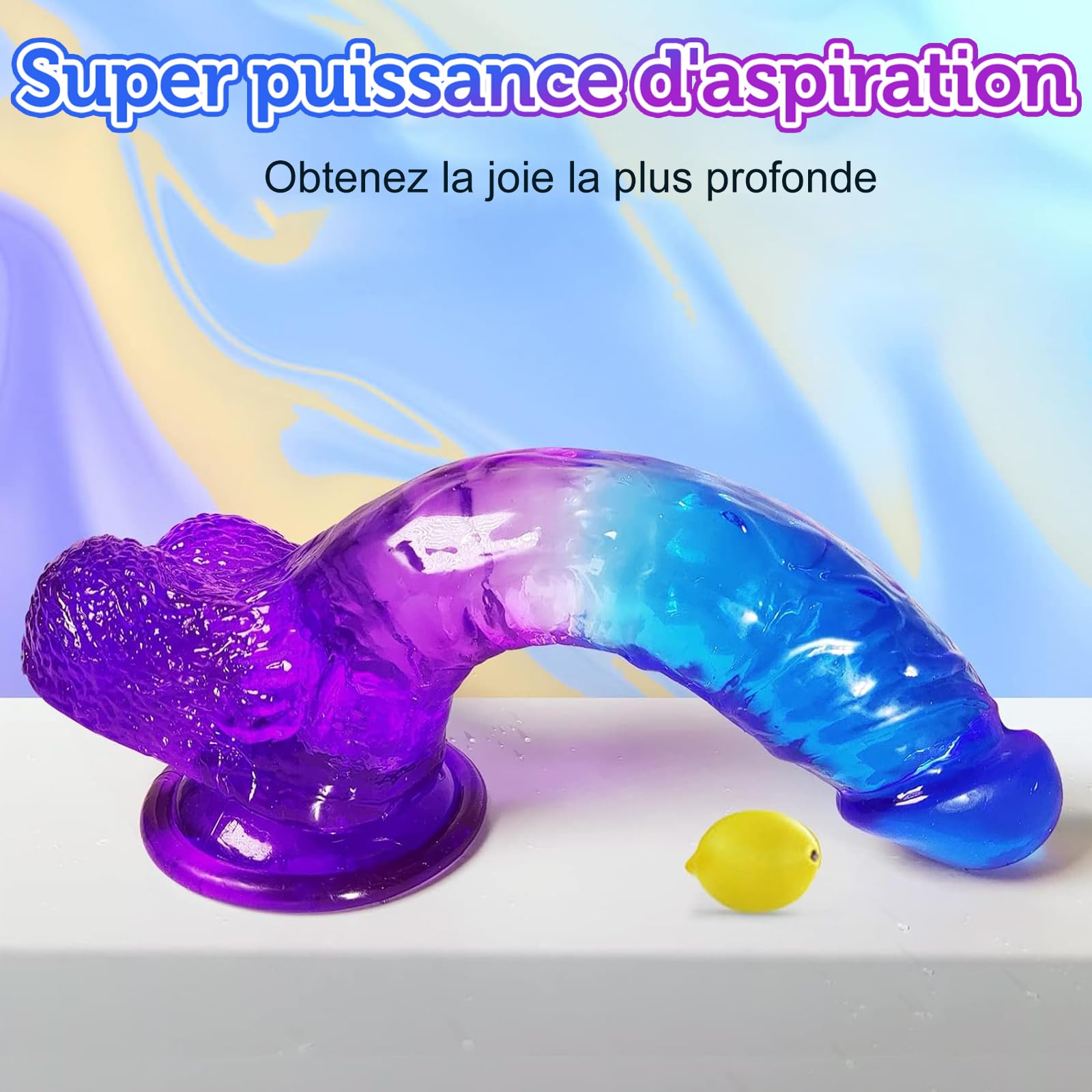 Realistic Silicone Dildo with Strong Suction Cup - 8.3 Inch G-Spot & Prostate Massager for Couples - Anal & Vaginal Sex Toy for Women & Men - Perfect for Solo Play, Partnered Intimacy & BDSM Exploration