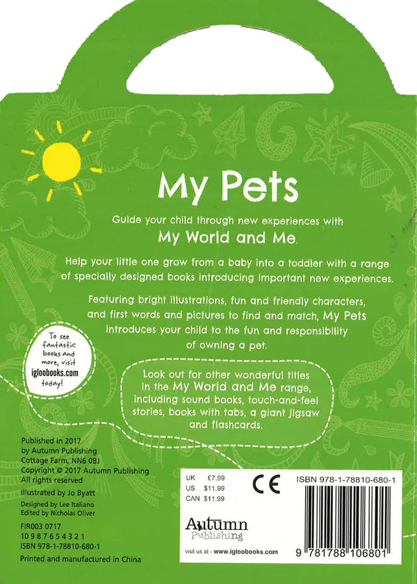 My World and Me: Learn About Five Different Kinds of Pets - Interactive Carry Along Book for Kids | Perfect for Early Learning, Bedtime Stories & Travel Activities