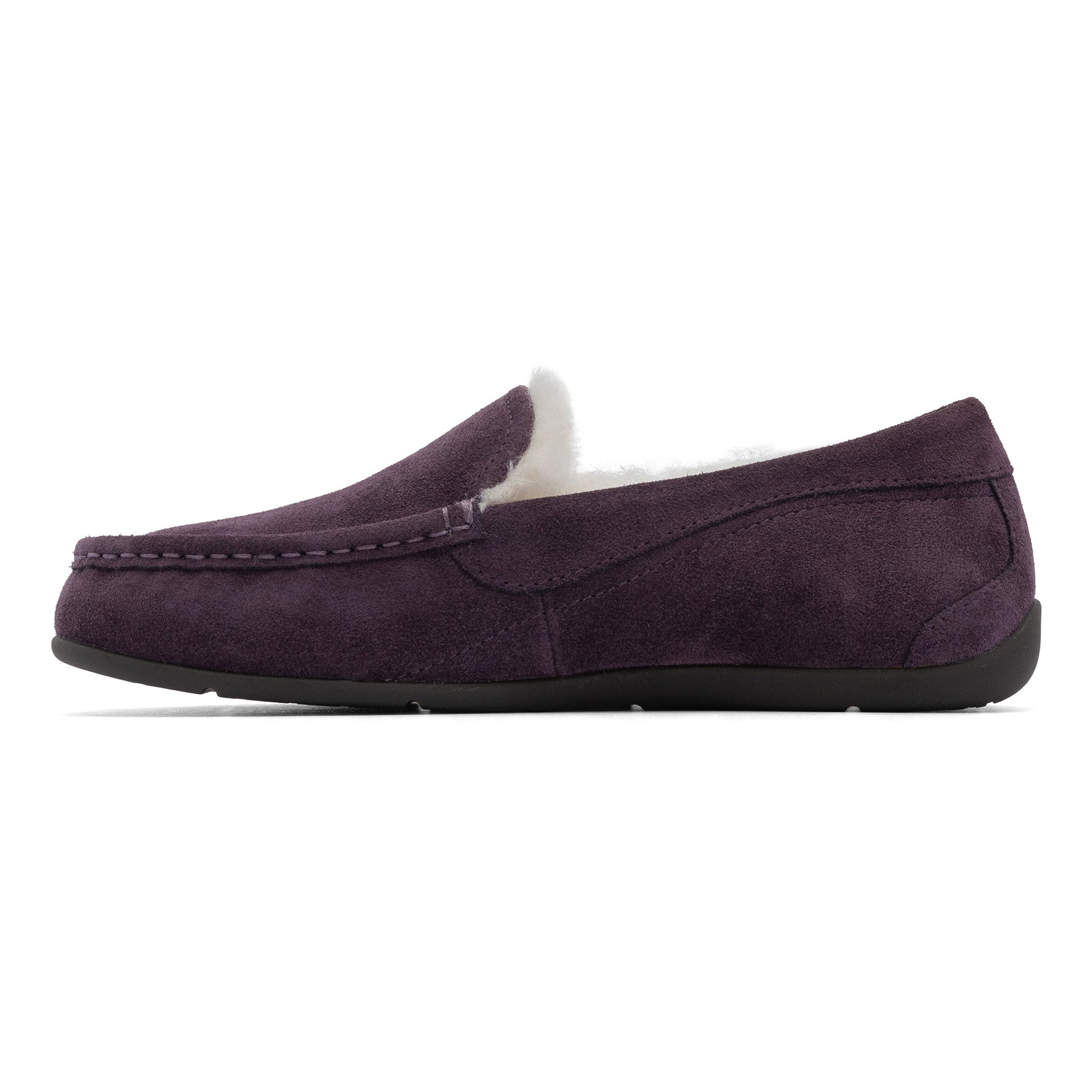 Abeo Amble Comfortable Memory Foam Slippers for Women - Dark Purple - Indoor & Outdoor Cozy House Shoes for Relaxation