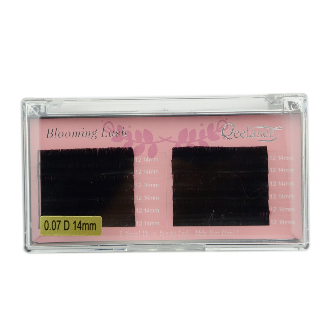 Premium Faux Mink Eyelash Extensions - 0.07 C Curl Mixed Length Lashes in Tray for DIY Volume Blooming & 1-Second Fanning - Perfect for Salon Professionals & Home Lash Artists (Great for Weddings, Parties & Special Occasions)