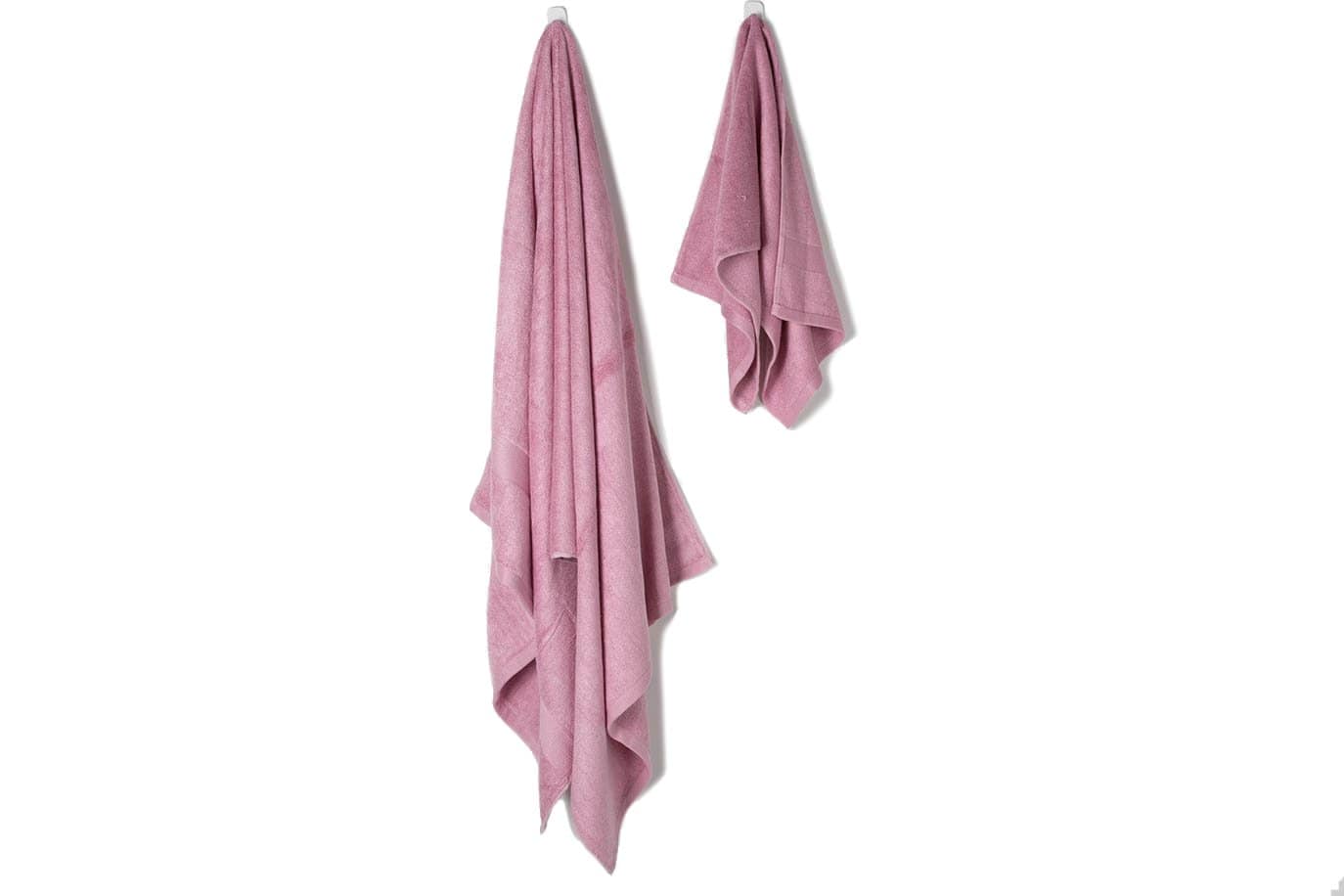 Ultra Soft 2-Piece Bamboo Towel Set - Rose Color | Eco-Friendly & Absorbent Bath & Beach Towels for Spa, Pool, Travel & Home Use