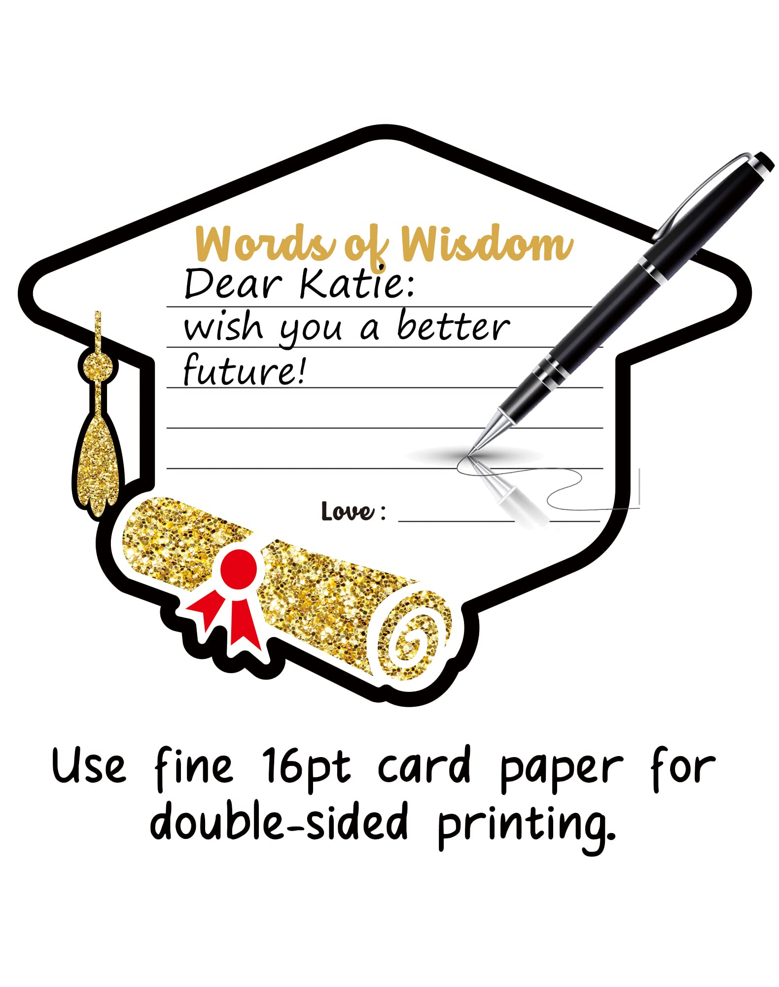 2023 Graduation Cards Bulk - Blank Congrats Cards for Graduation Party Favors, Advice & Wishes - Perfect for High School & College Graduation Gifts