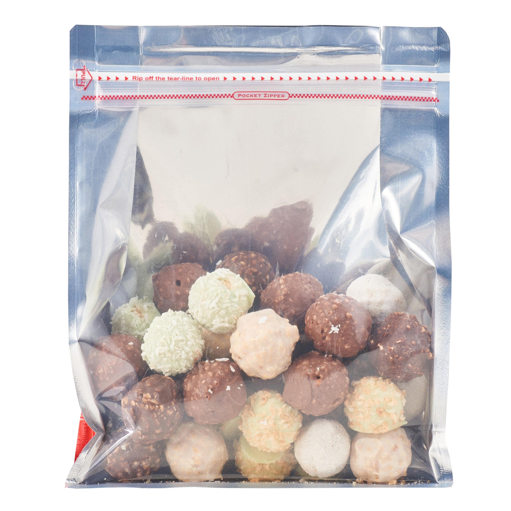 Premium Red Plastic Snack Bags - Large 9.5