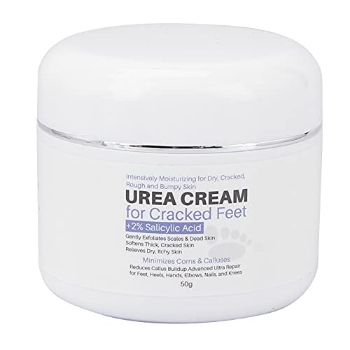 50ml Urea Cream 2% with Salicylic Acid - Callus Remover for Hands & Feet - Treats Dry Cracked Skin - Intense Moisturizing & Hydration - Perfect for Cracked Heels & Rough Elbows - Ideal for Daily Foot Care & Hand Repair