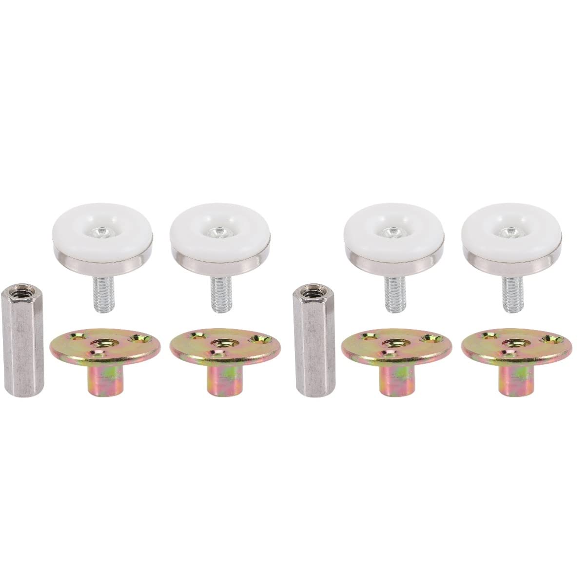 DOITOOL 8-Piece Bed Frame Anti-Shake Support Stoppers - Adjustable Bed Stabilizers for Wooden/Metal Frames - Prevent Mattress Sliding & Reduce Noise (Perfect for Home, Dorm, RV, and Guest Room Use)