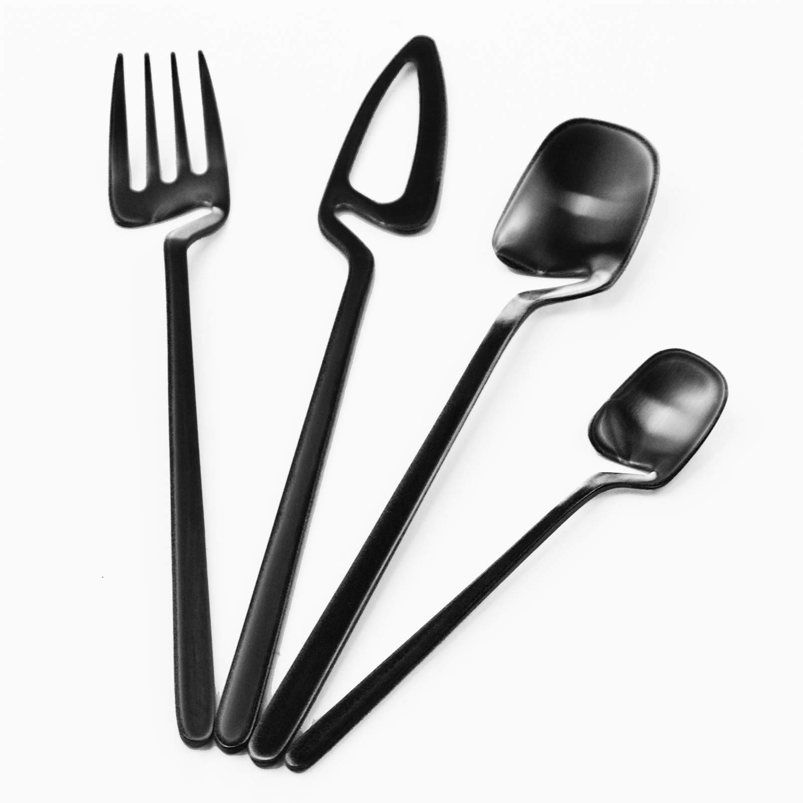 Premium 6-Piece Black Steak Knives Set - 304 Stainless Steel Sharp Dinner Knives for Kitchen, Camping & Restaurant Use - Dishwasher Safe - Perfect for Steakhouse Dining, Outdoor BBQs & Fine Dining Experiences