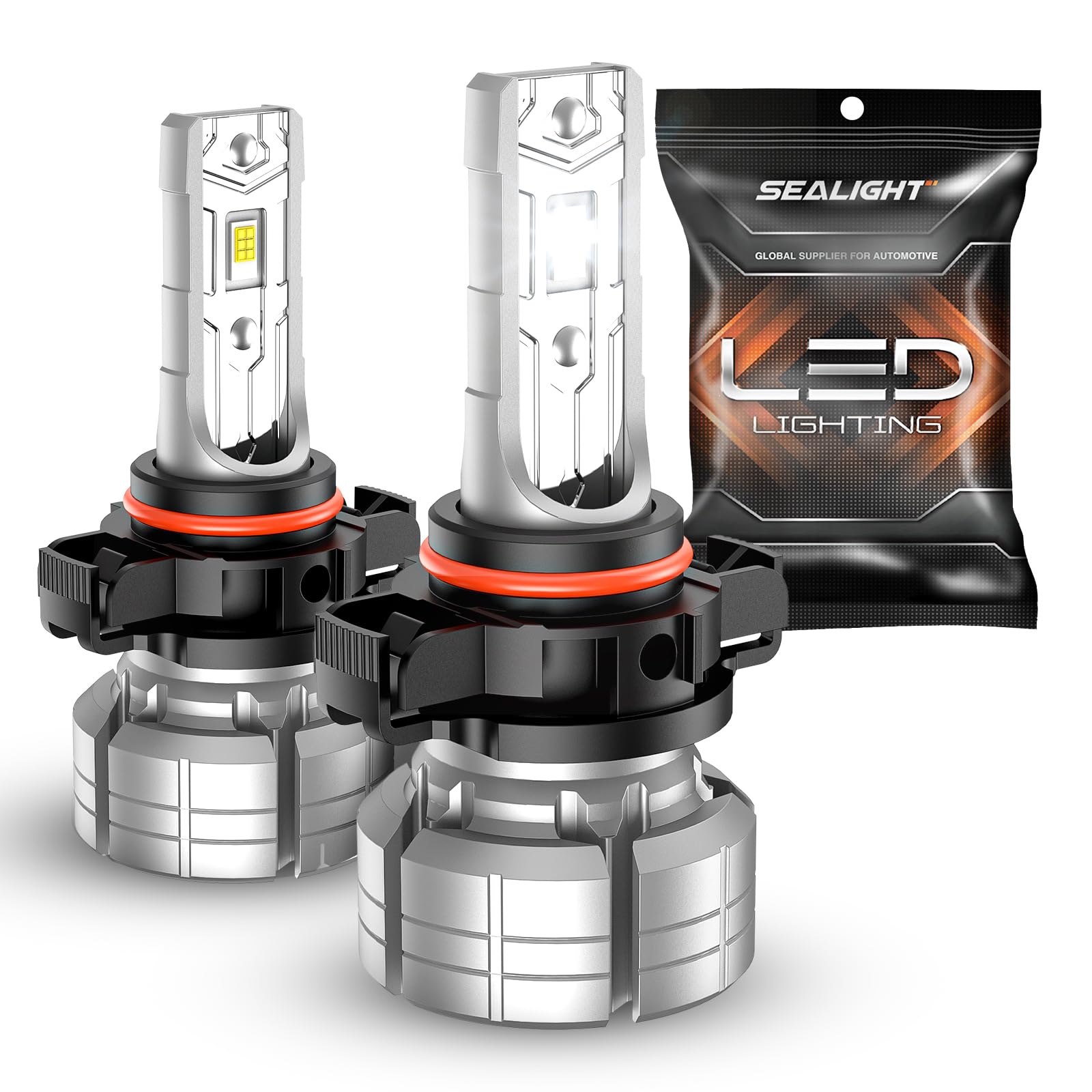 SEALIGHT 5202 LED Fog Light Bulbs - 10000LM 24W Super Bright 6500K Cool White - 5530 CSP Chips - IP68 Waterproof - Plug and Play - Pack of 2 - Perfect for Trucks, SUVs, and Off-Road Vehicles in Foggy or Rainy Conditions