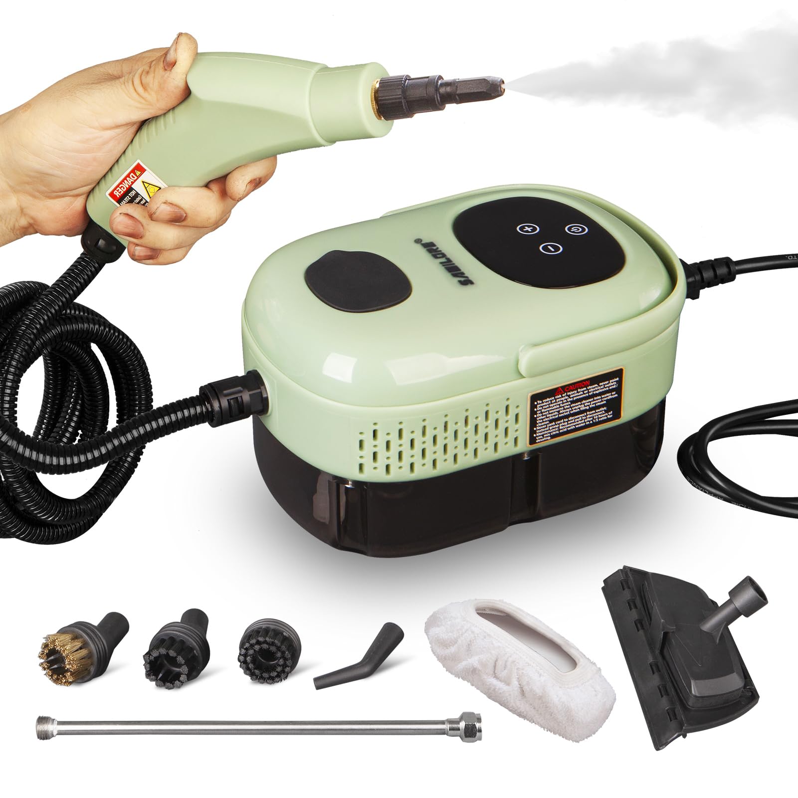 Portable Handheld Steam Cleaner for Upholstery, Carpet, Couch & Mattress - Multipurpose Steamer Machine for Home, Car Detailing & Kitchen Floors Cleaning (Model HD-1701) | Perfect for Deep Cleaning Stains, Sanitizing Surfaces & Refreshing Fabrics