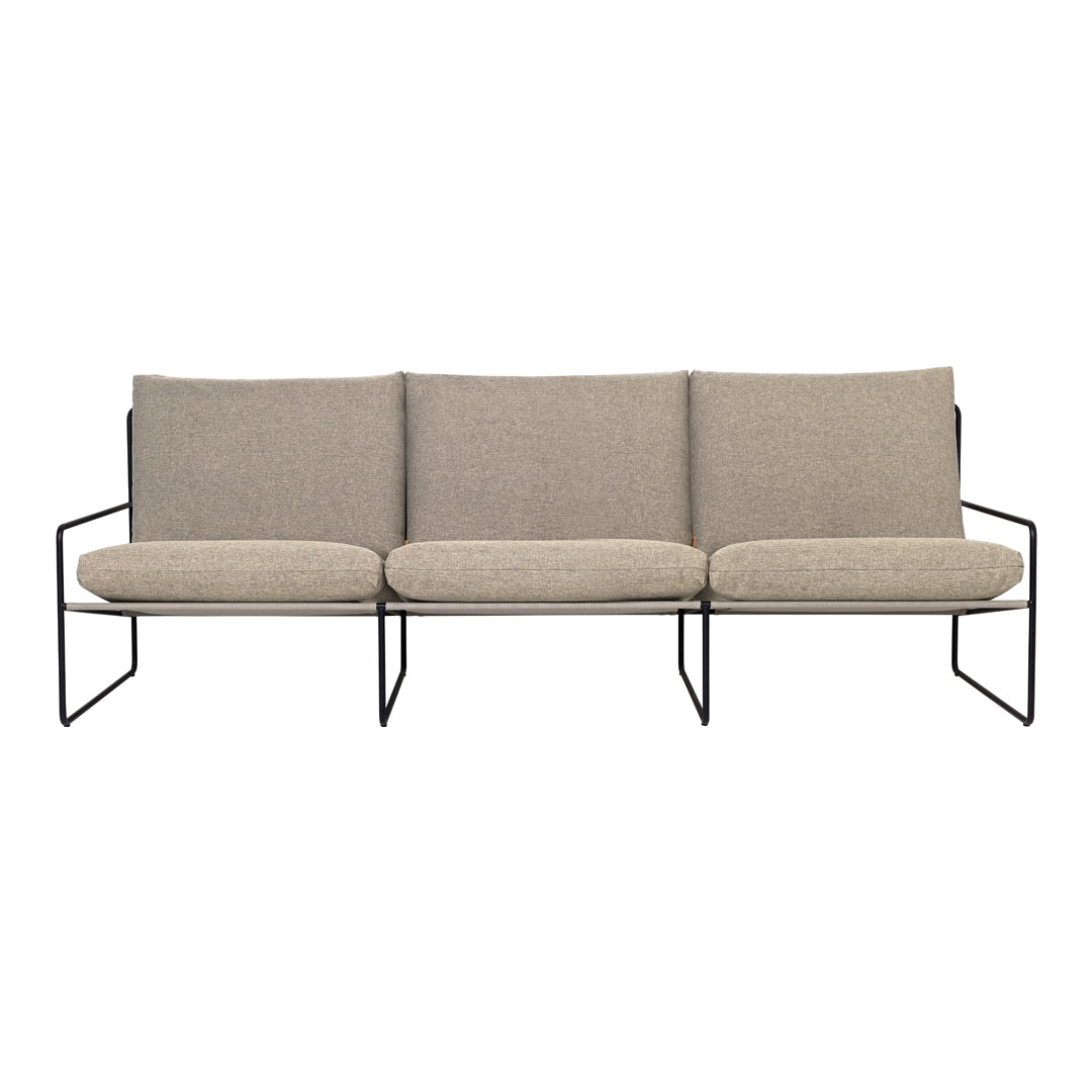 Ferm Living Desert Dolce Sofa - Modern Minimalist 3-Seater Couch for Living Room, Lounge & Office - Comfortable Mid-Century Design with Soft Fabric Upholstery