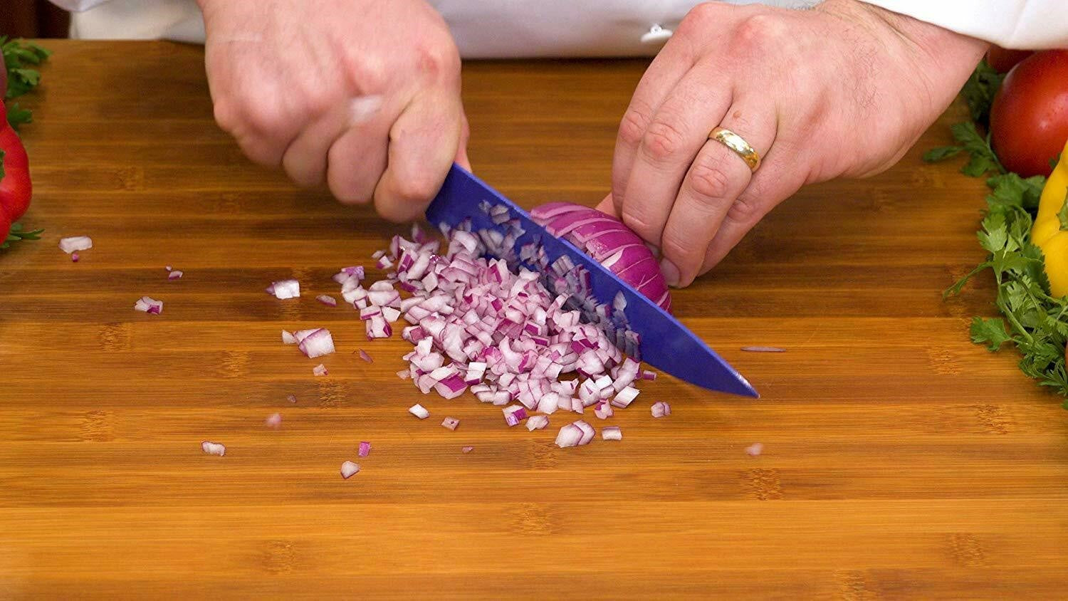 Premium Diamond Sharp Knife Set - Ultra Sharp Kitchen Knives for Professional Chefs & Home Cooking - Perfect for Slicing, Dicing & Food Prep