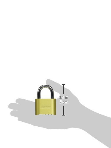 Resettable Combination Lock - 4 Digit Heavy Duty Padlock for Luggage, Gym Lockers & Backpacks - Secure & Durable Travel & School Accessory