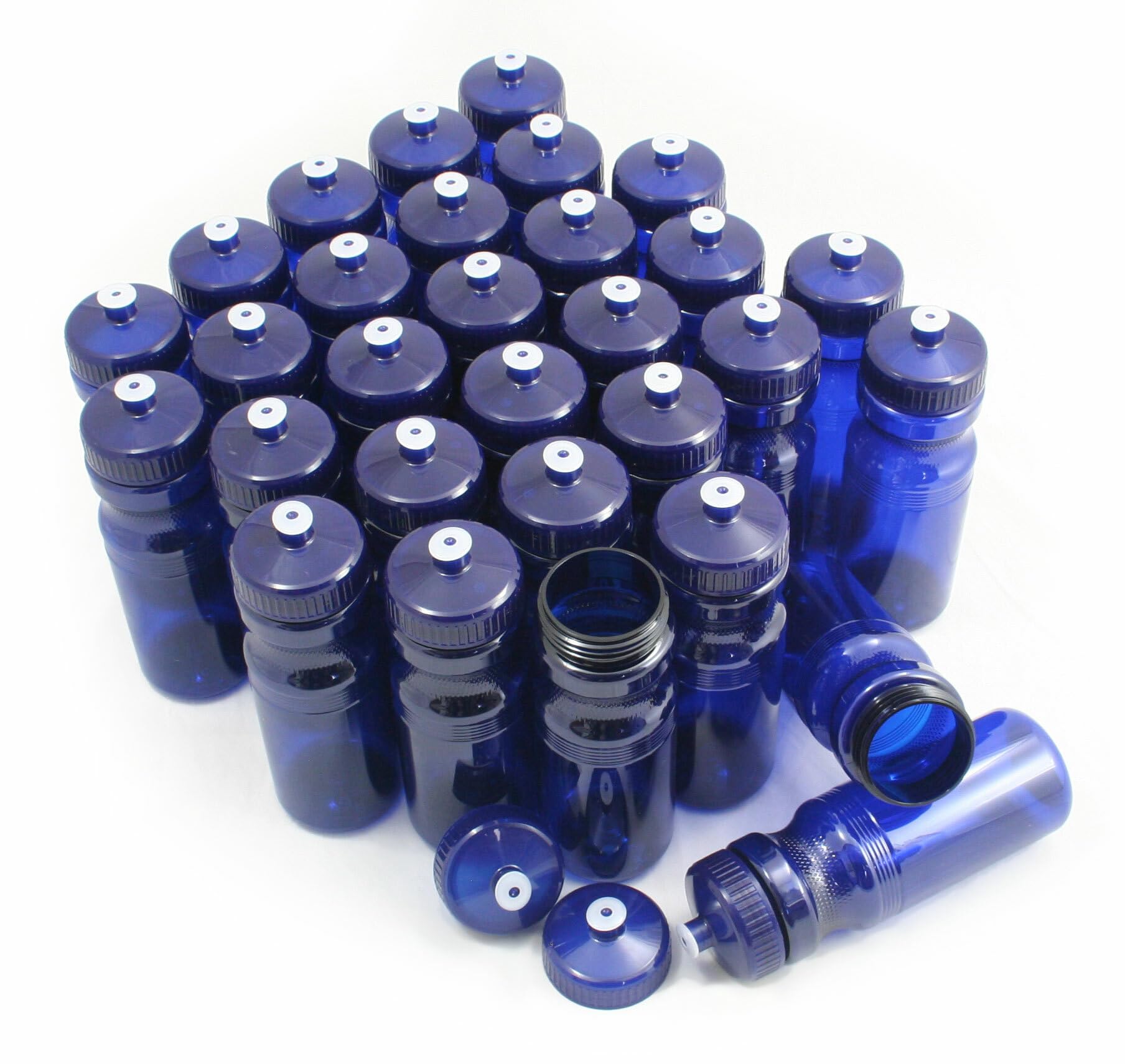 BPA-Free 24oz Water Bottles (30 Pack) - Made in USA - Durable & Leak-Proof for Gym, Hiking, School & Office Hydration
